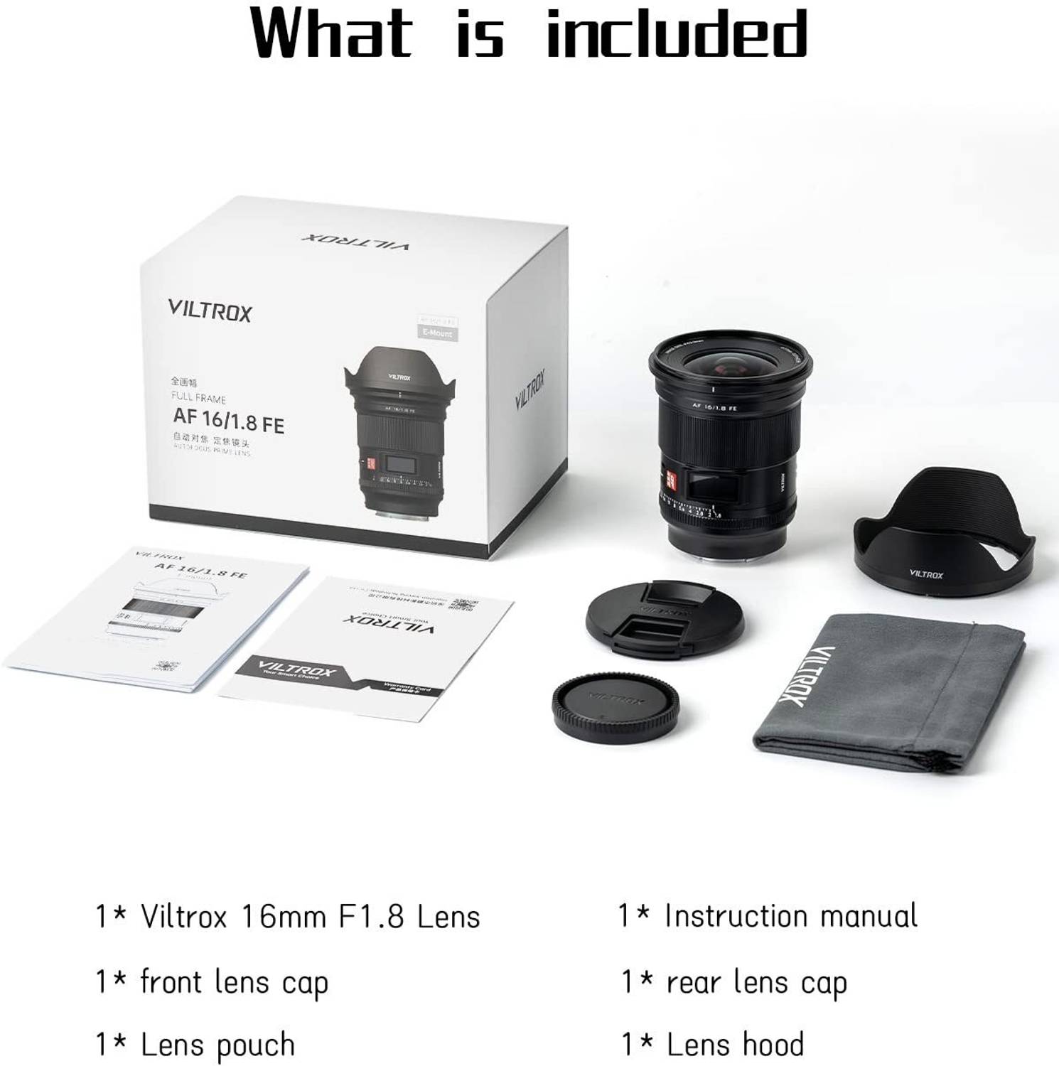 VILTROX AF 16/1.8 FE レンズ Viltrox AF 16mm F1.8 Full-Frame Lens for Sony E-Mount – Viltrox Store