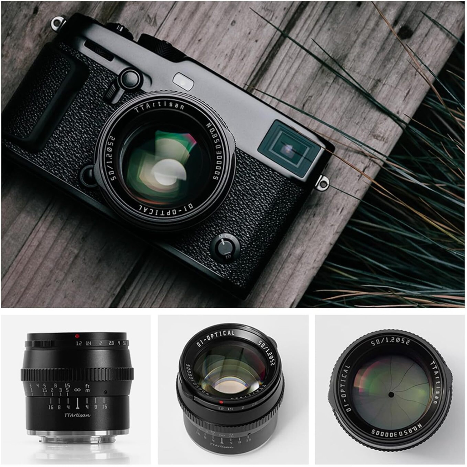 Image of TTArtisan 50mm F1.2 APS-C Manual Focus MFT Olympus /Lumix Mount Cameras M43 Like EPM1 EPM2 EPL1 EPL2 EPL3 EPL5 EPL6 EPL7 EPL8 EPL9 E-P1 E-P2 E-P3 E-P5 E-P6 E-M1 E-M5 E-M10 E-M10II E-M10III Pen-F Wide-angle Prime Lens