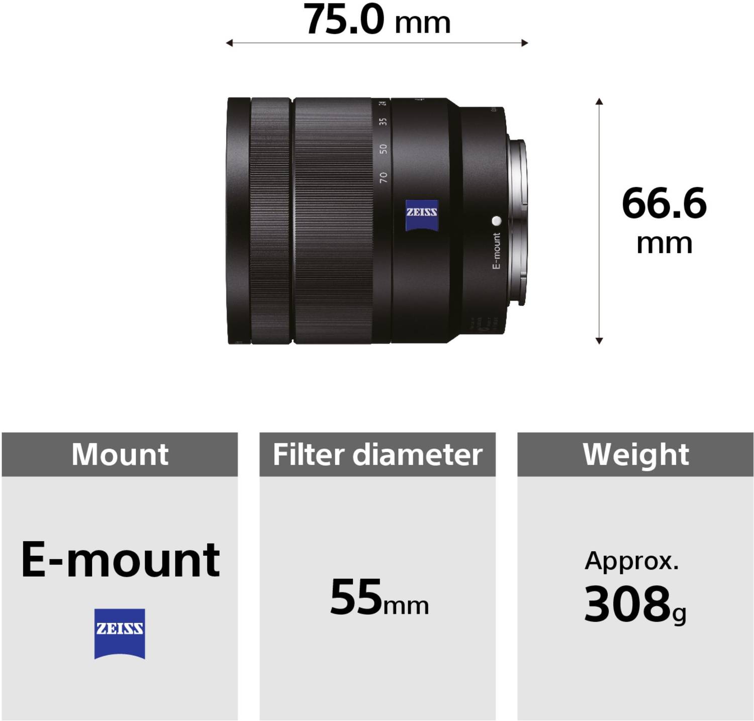 SONY SEL1670Z AE Standard Zoom Lens - SONY : Flipkart.com