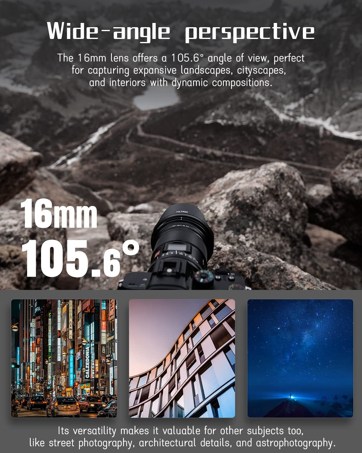 Image of viltrox AF 16mm F1.8 II FE Wide-angle Zoom Lens