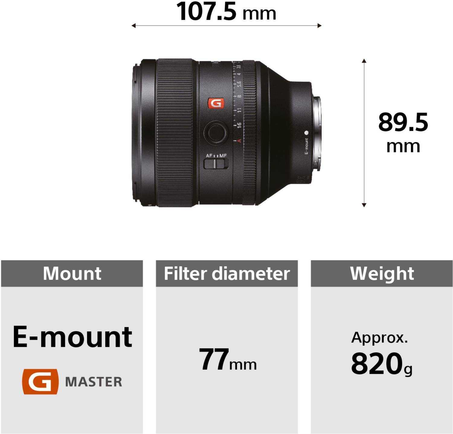 SONY SEL85F14GM Telephoto Prime Lens - SONY : Flipkart.com