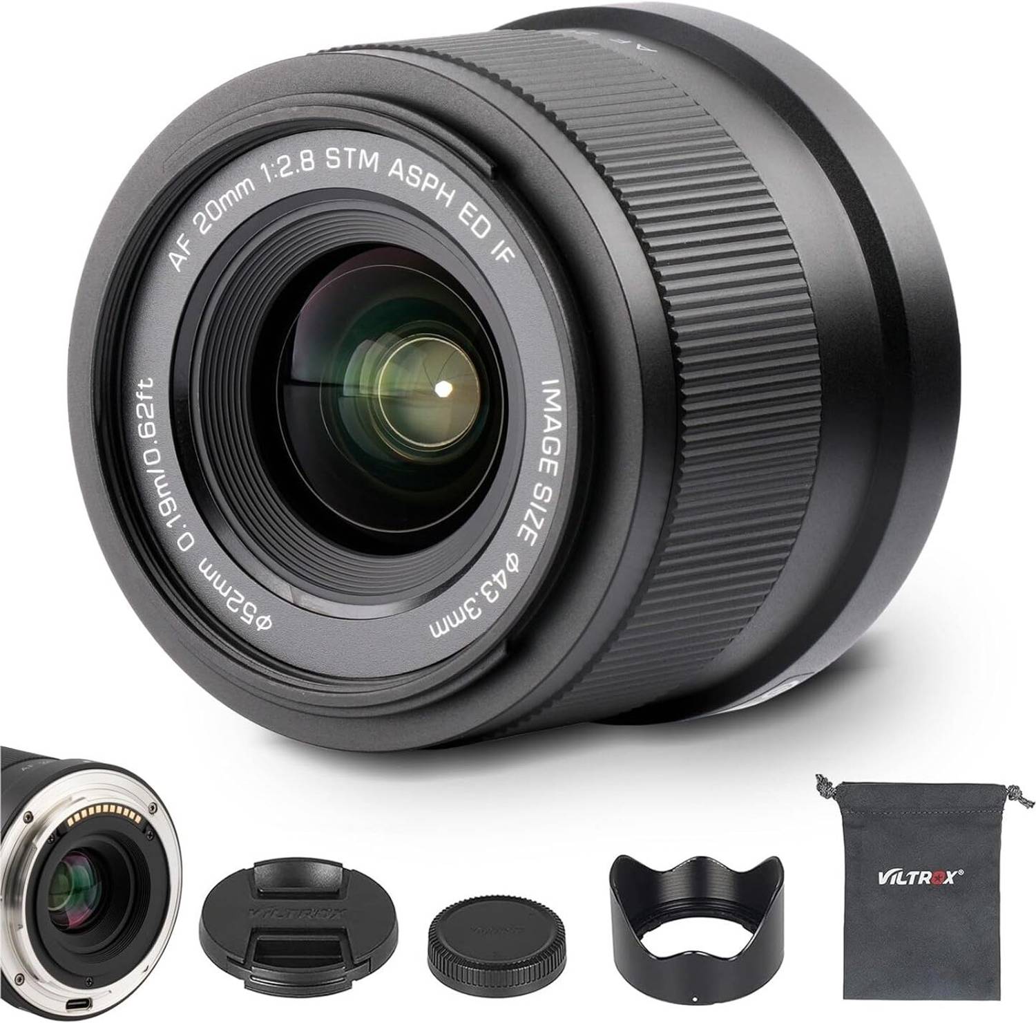 viltrox 20mm F2.8 STM (Z-Mount) Wide-angle Prime Lens - viltrox