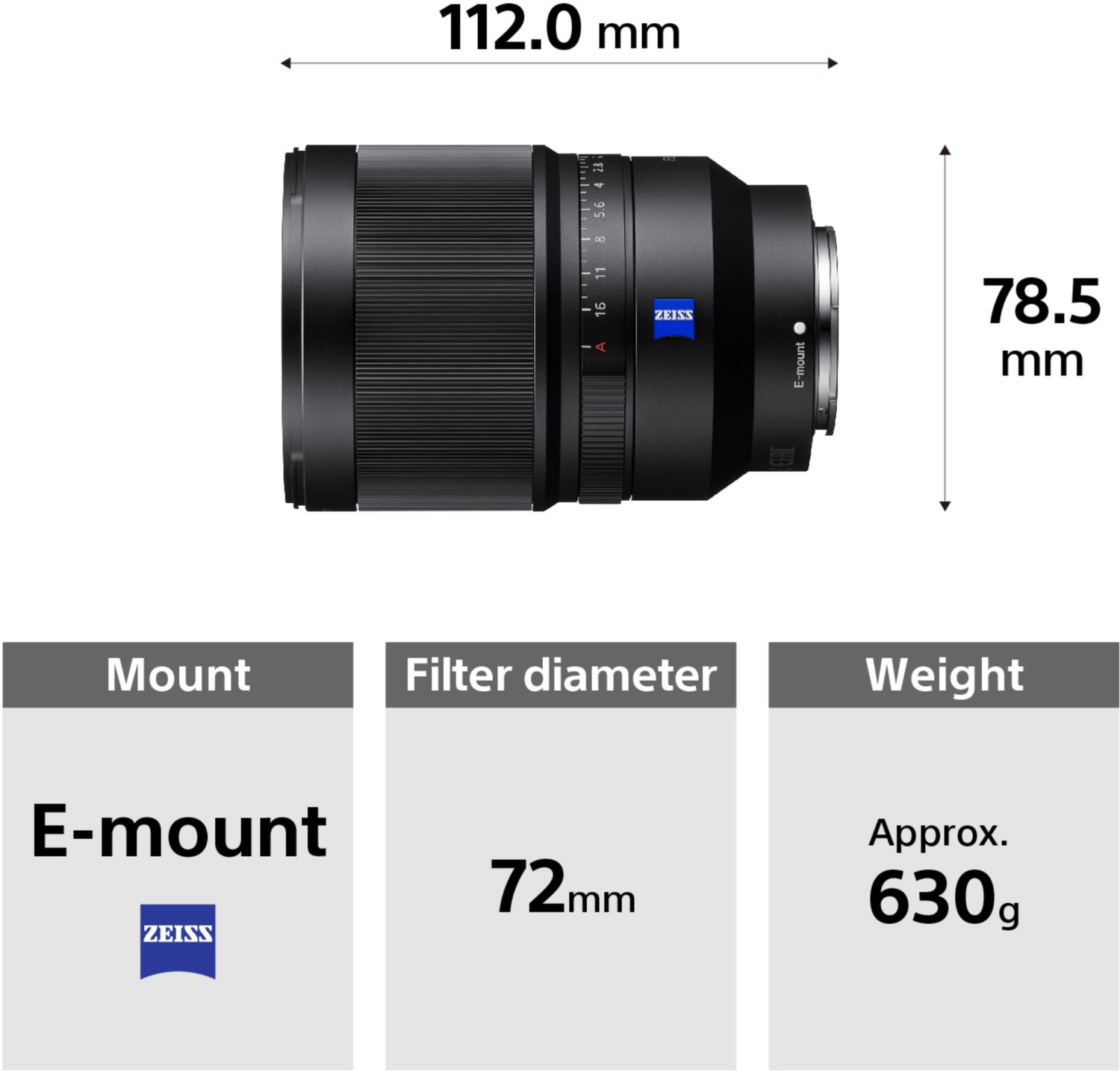Image of SONY SEL35F14Z Standard Zoom Lens