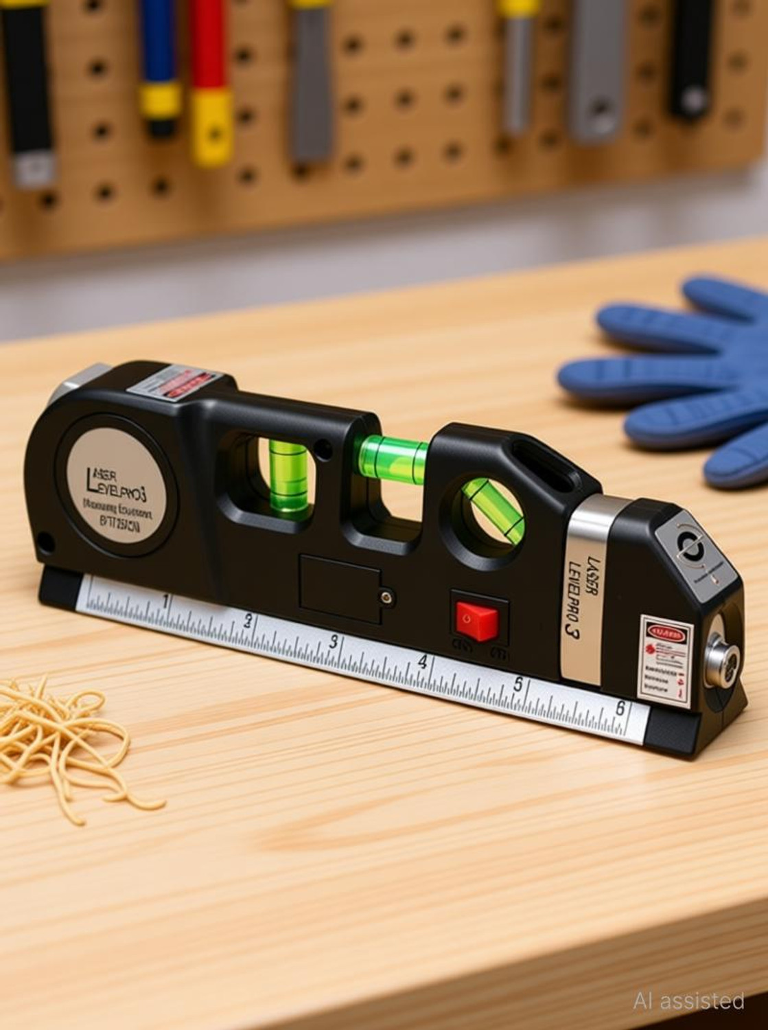 Image of SHUANG YOU MN87 Laser Level Horizontal Vertical Measure 8FT Aligner Rulers Multipurpose Accurate Line Tape Adjusted With Cross Light Multi-Function Portable 2 lines 1 Dot Smart Pro Measuring Measurement Hand Tool Leveler Indoor Decoration laser Leveling Instrument Leveling Magnetic Line Level