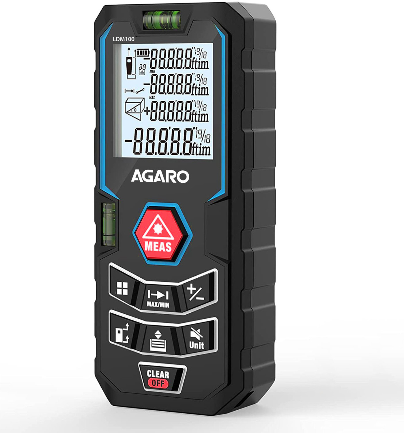 Image of AGARO LDM100 Laser Distance Meter Non-magnetic Electronic Level