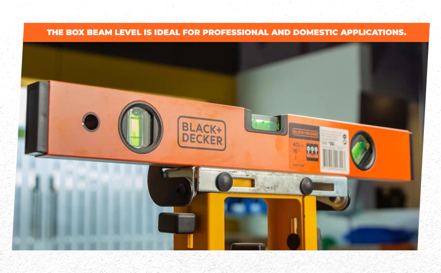 Image of BLACK+DECKER BDHT43188 Magnetic Mason's Level (40 cm)