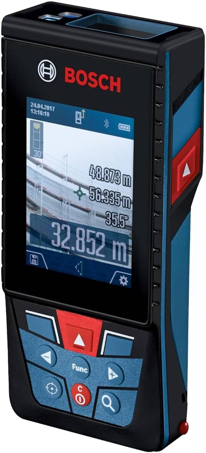 BOSCH GLM 150C Laser Distance Meter with Inbuilt Camera 150m Range Non-magnetic Engineer's Precision Level