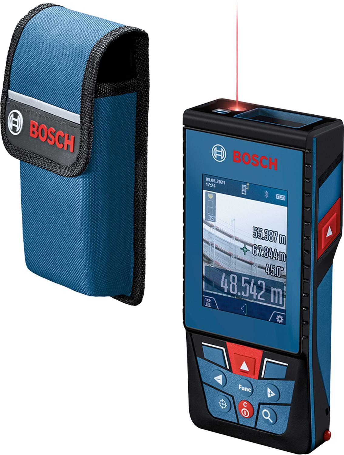 BOSCH GLM100-25C Laser Distance Meter, 100M Range, Non-magnetic Engineer's Precision Level