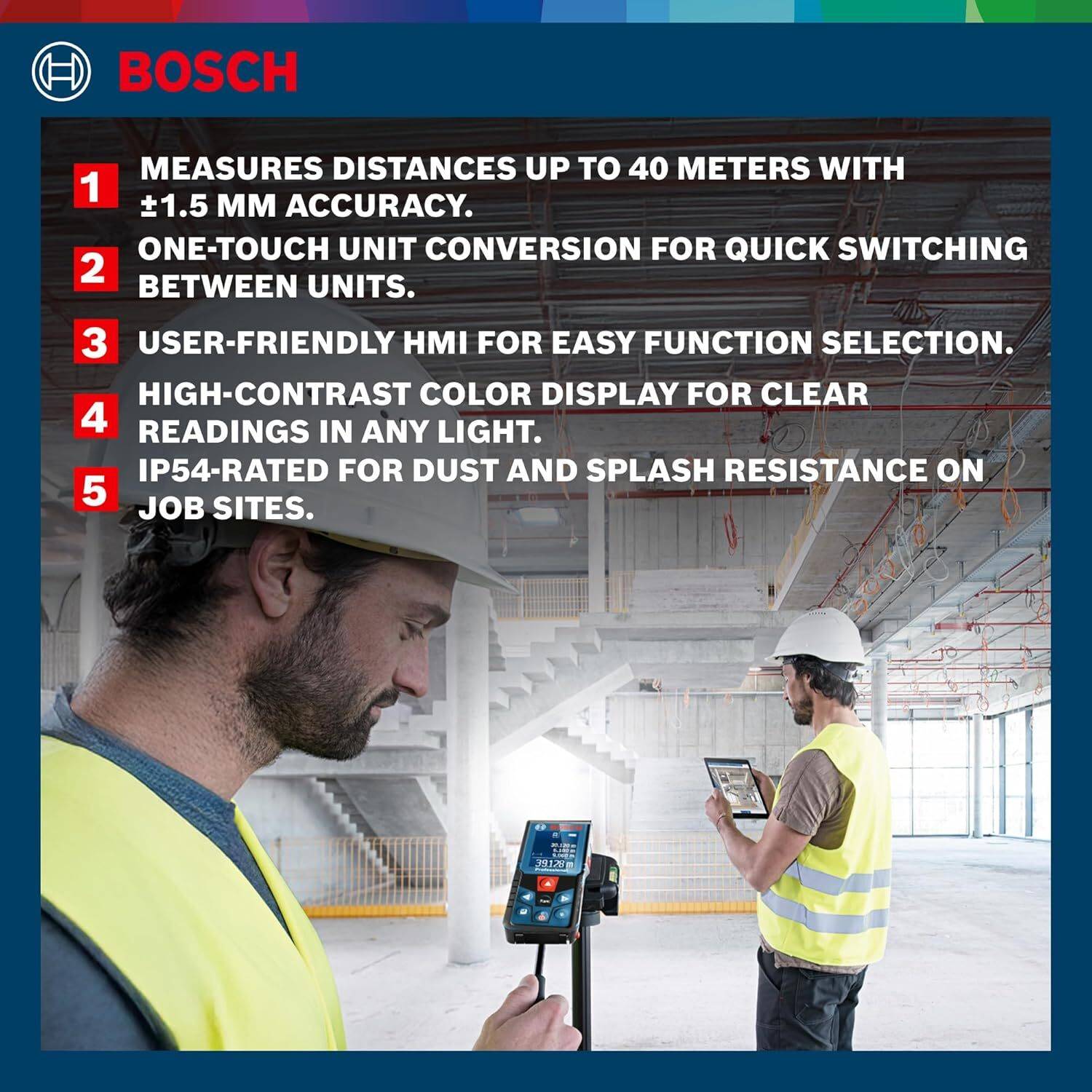 Bosch GLM 400 40M Laser Distance Meter - Image 3
