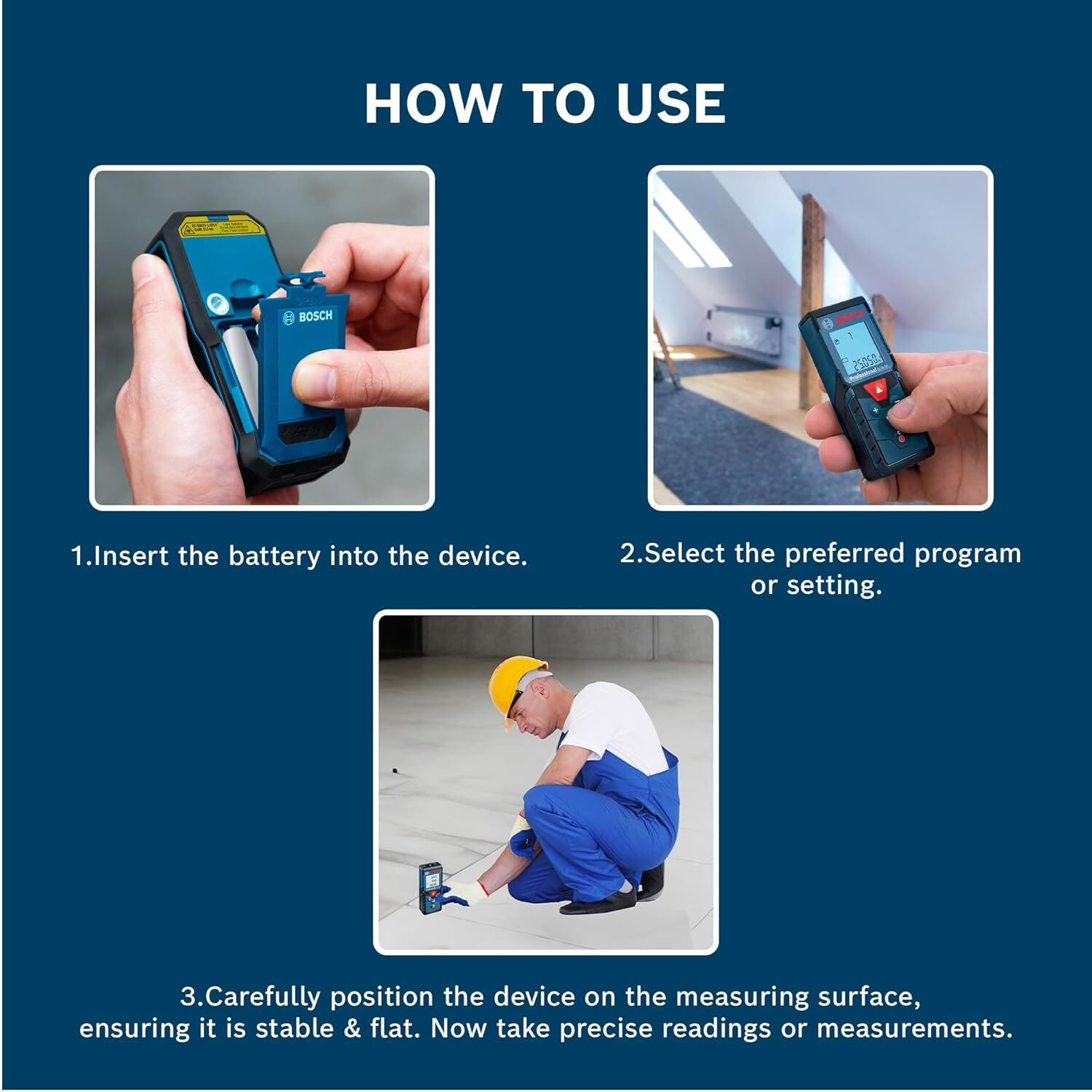 Image of BOSCH GLM 40-12 Professional Laser Distance Measurer | Without Battery | Range up to 40m | Memory Function | IP54 | Non-magnetic Engineer's Precision Level