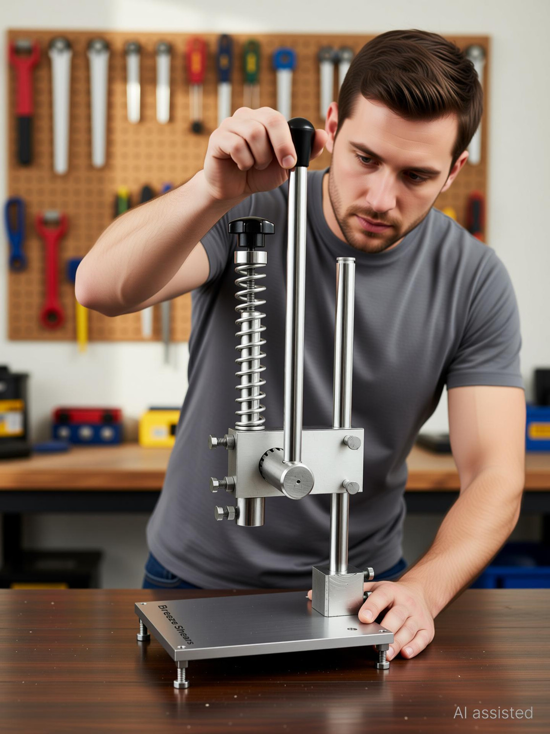Image of Breeze Shears Hand Operated Toggle Spring Press Machine Lever Tool