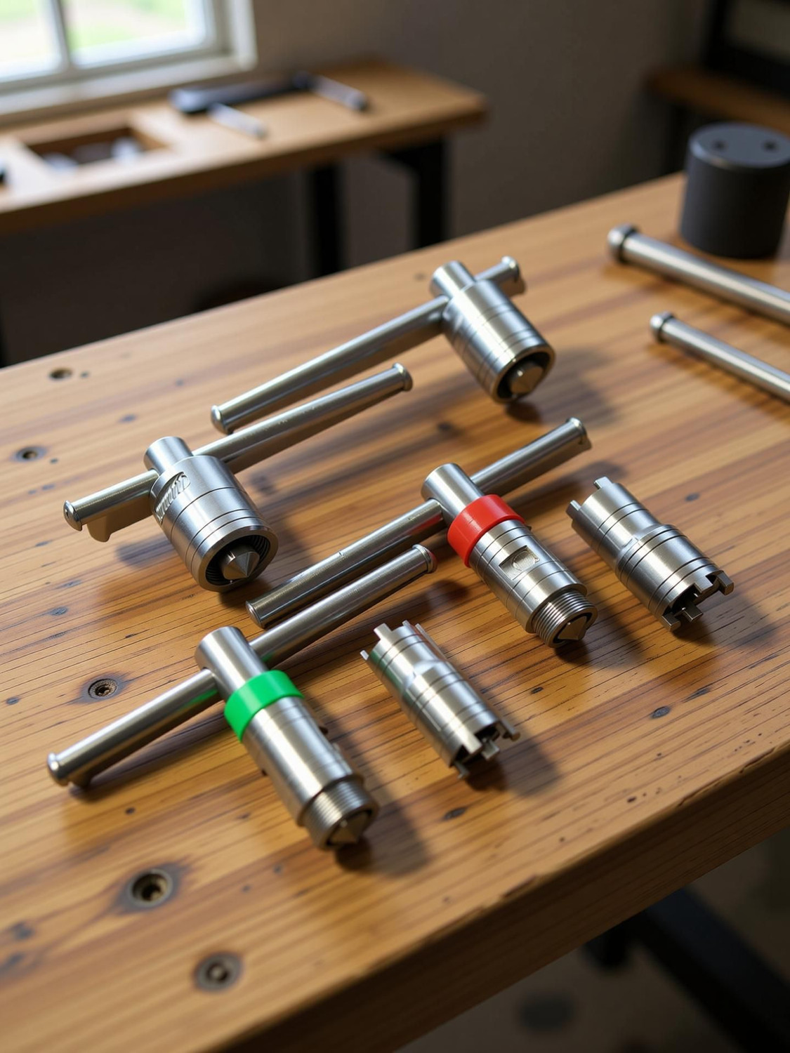 Image of 4MECH PULSAR+STAR CITY+SUPER SPLENDOR+HERO /ACTIVA Magnet Puller with 2 CLUTCH NUT Lever Tool