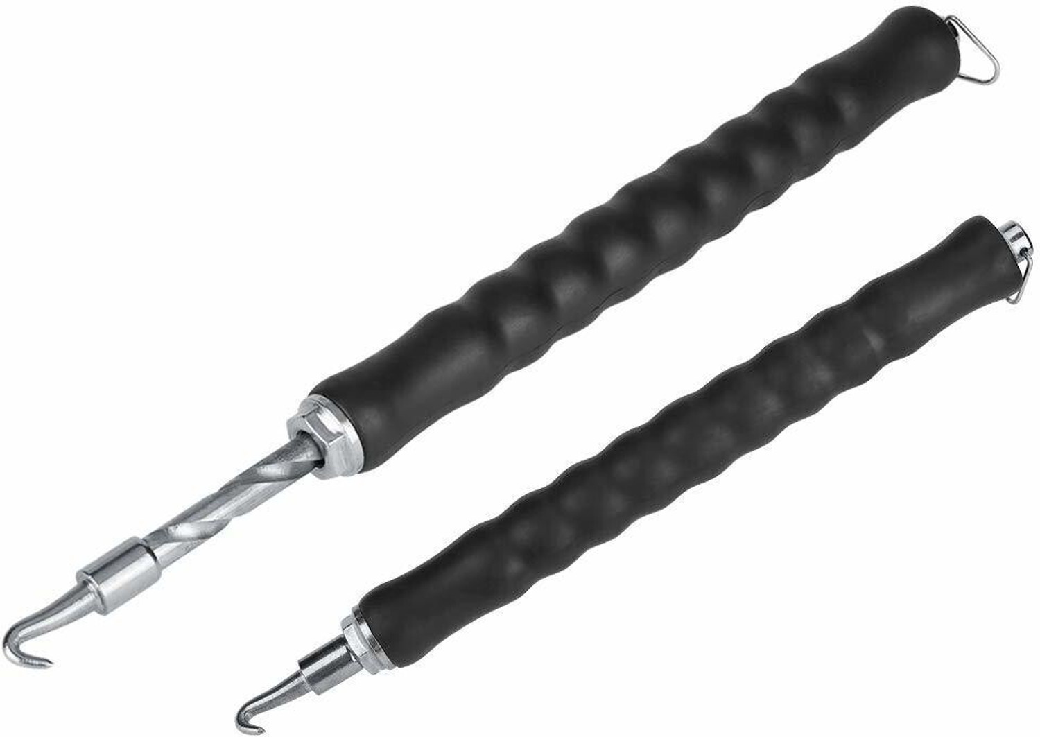 Image of GHST Black Curved Hook Pull Tie Twister, Flexible Rebar Hook, Wire Twister- Lever Tool (30 cm)