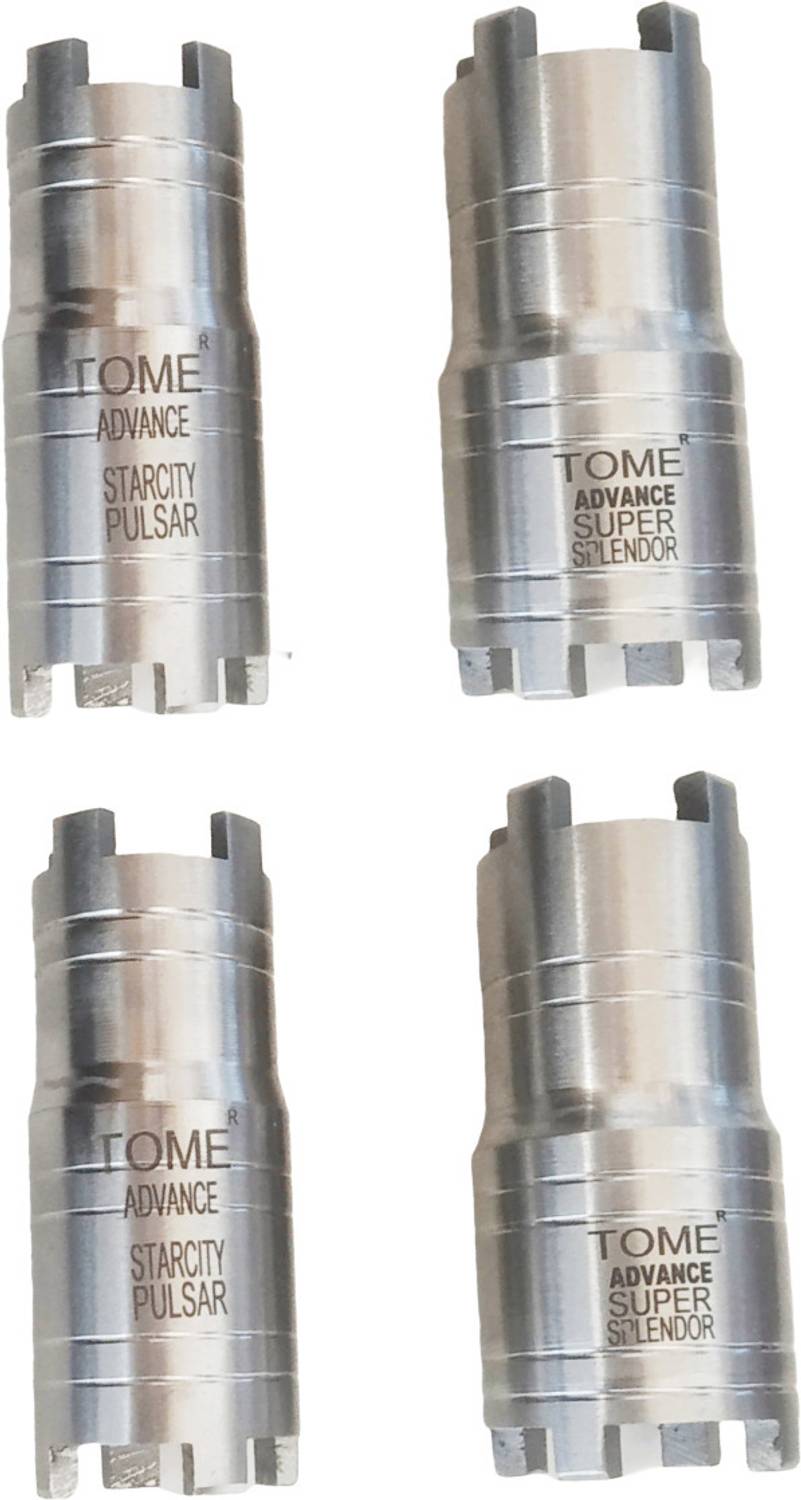 4MECH MULTIBIKES CLUTCH NUT SET (2 x SUPER SPLENDOR, 2 x PULSER / STAR CITY) hardened Lever Tool
