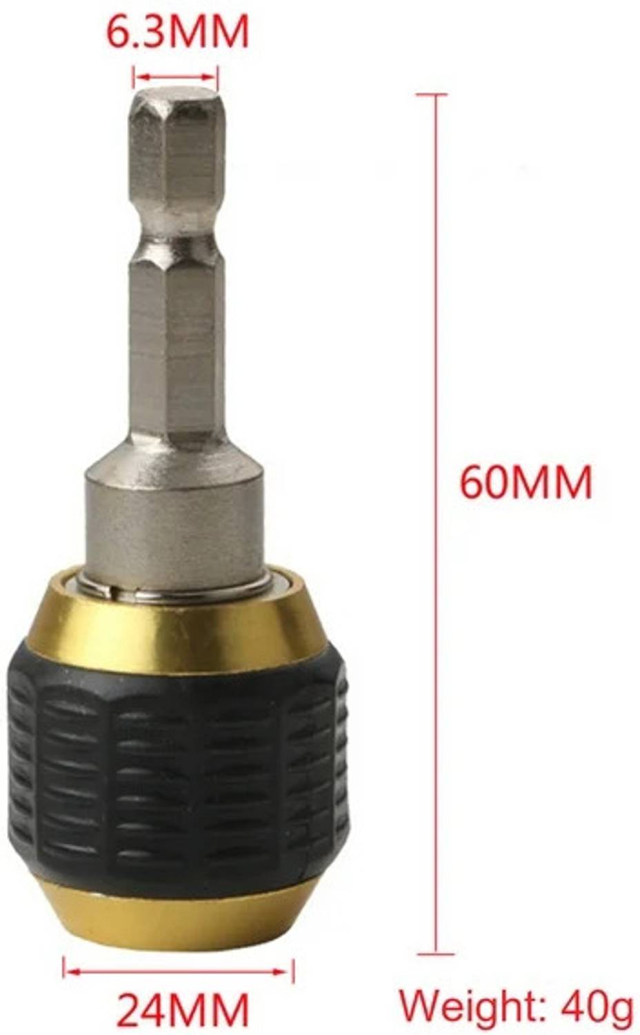 AASONS Anti-slip Self Locking Quick Release Drill Bit Extension Adapter Lever Tool
