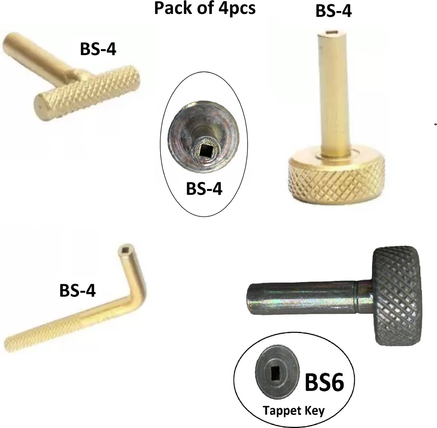 TAPPYSYSTEMページ Tooltastic 4Pieces Multi-Vehicle Tappet Adjust Setting Key Tools