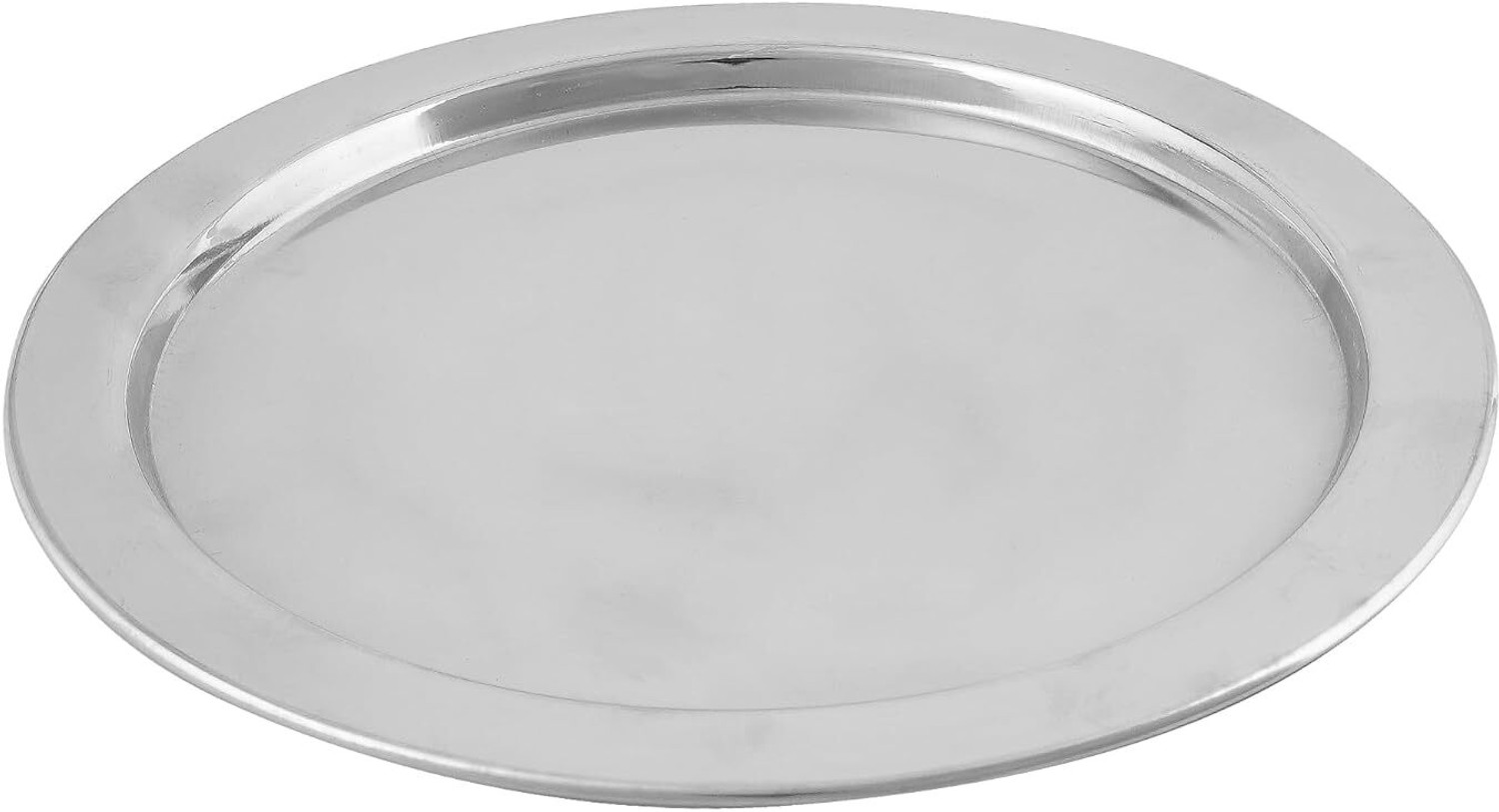 Image of MS WORLD Stainless Steel Heavy Gauge Multipurpose Ciba /Lids 7.7 inch Lid, Pack of 4 (Stainless Steel)