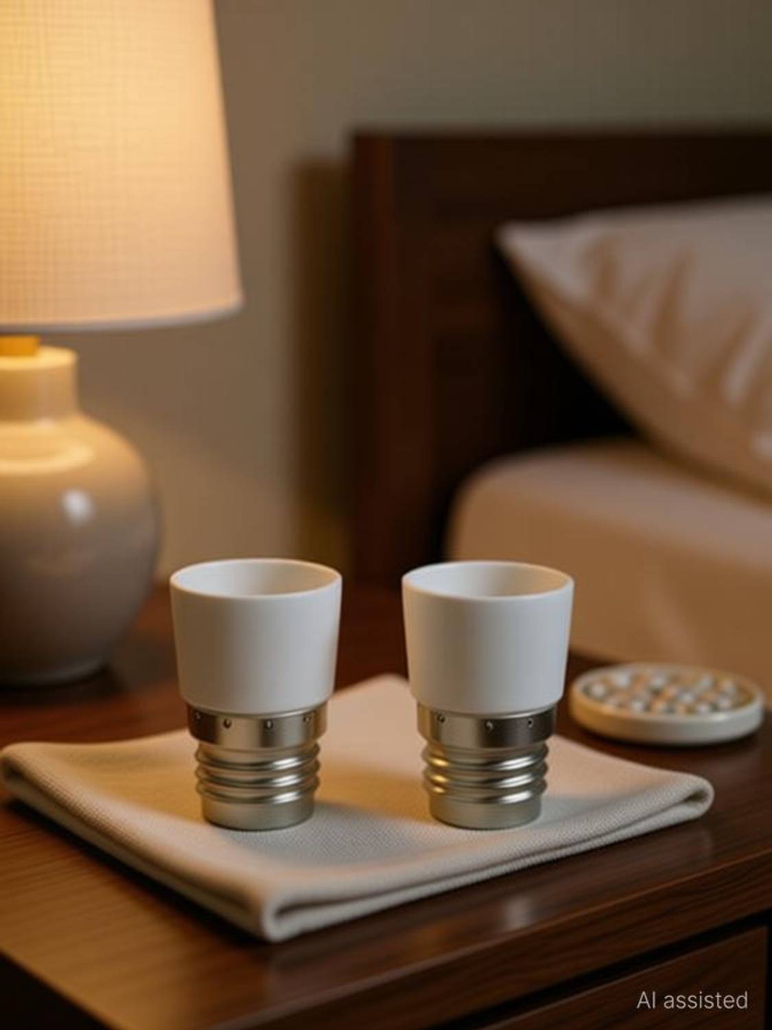 Ascension 4 B22 to E14 Screw Base Socket Lamp Holder Plastic Light Socket