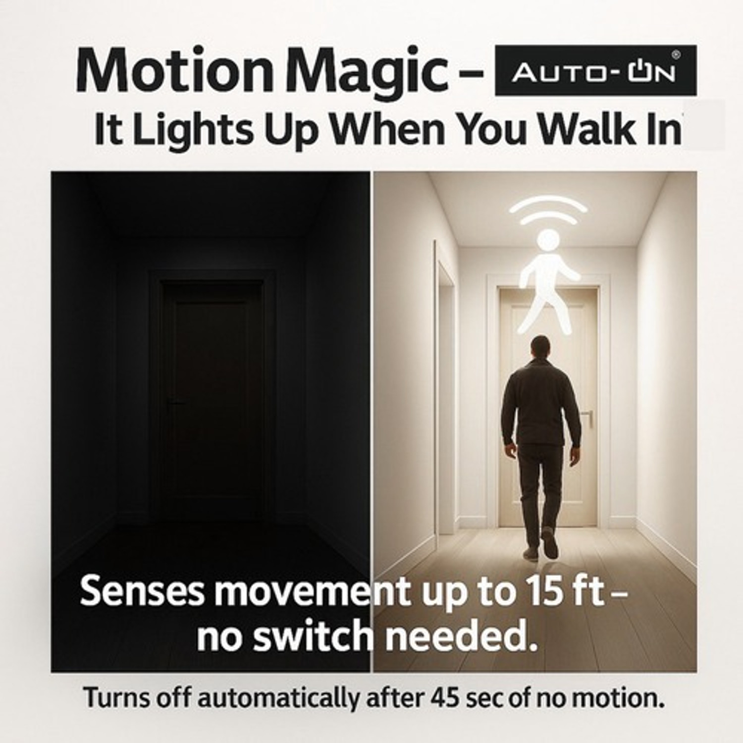Image of auto-on 20 W Motion Sensor Standard B22 D LED Bulb