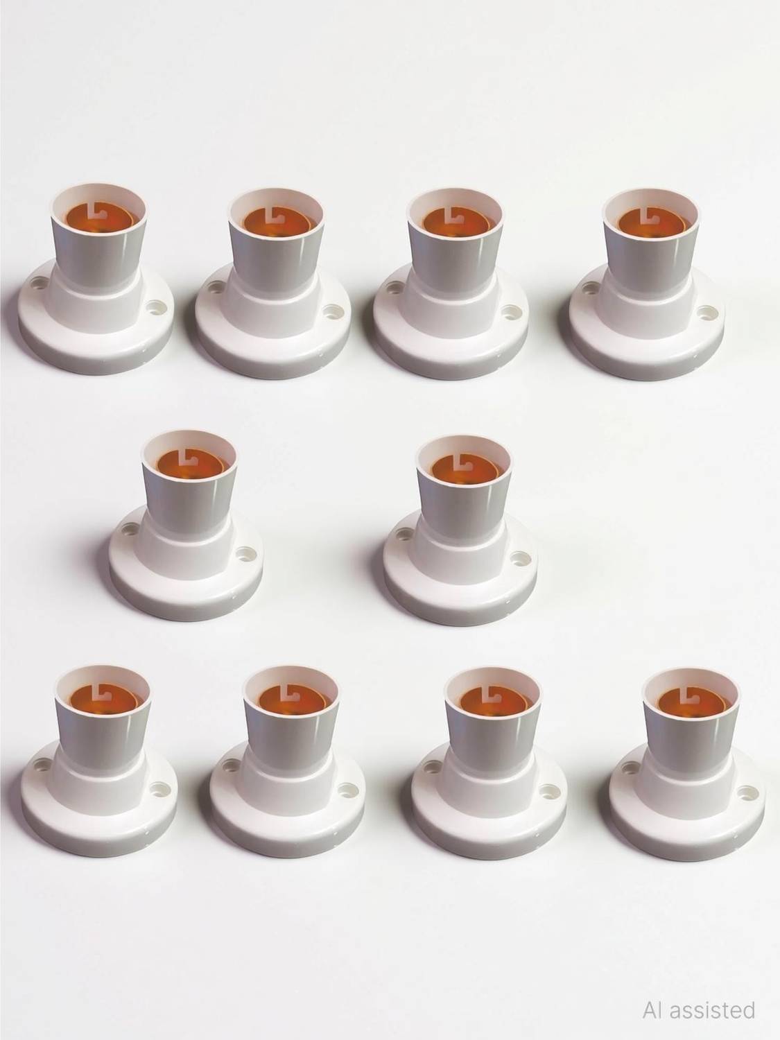 CANDLE UNBREAKABLE DELUX 6amp. BATTEN BULB HOLDER (PACK OF 10pcs.) Plastic Light Socket