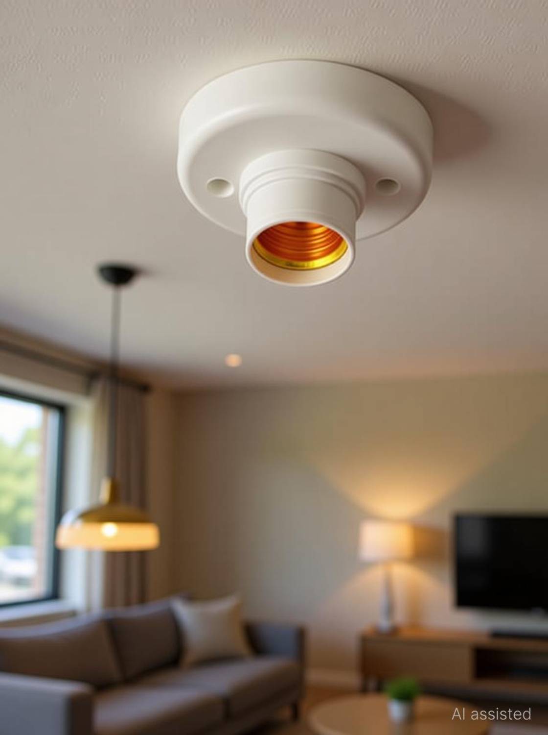 A1 Gadgets Screw Type E-27 Wall Holder for Led/Electric Bulb for Indoor Outdoor Use Plastic Light Socket