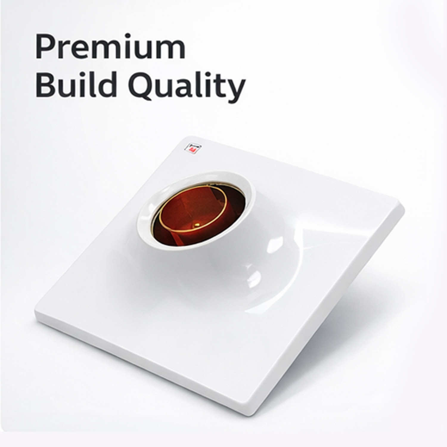 Image of SHIVA Premium E27 Bulb Holder Modular Plate Heat Resistant White Plastic Light Socket