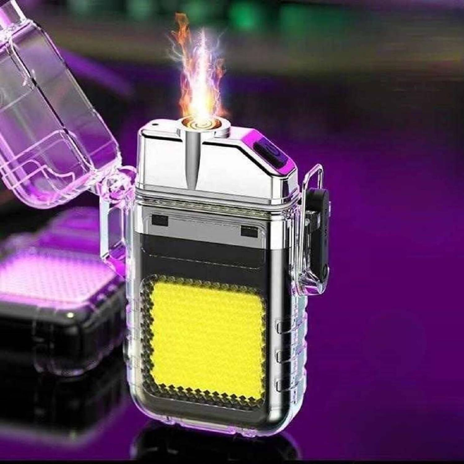 AXLETON USB-C Rechargeable Windproof Lighter USB-C Rechargeable Electric Lighter USB Charger