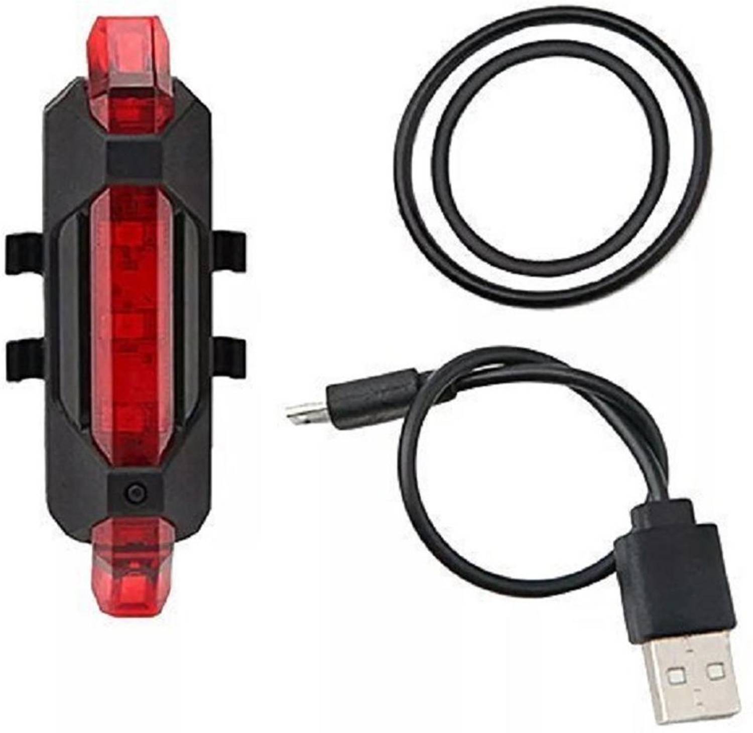 Online Experts Rechargeable Light Cycling Head Light/Tail Light LED Rear Break Light
