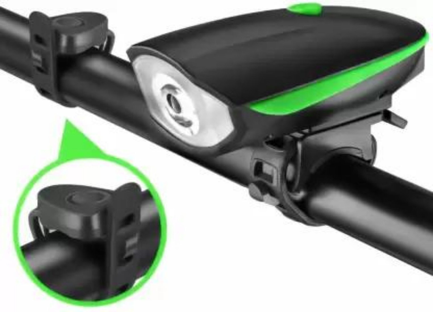 Image of SPOKEFOX 2 In 1 Rechargeable Bike Horn And Super Bright Light With 3 Modes Light LED Front Light