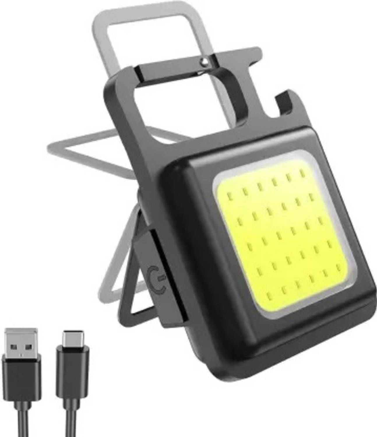 BSVR New LED Keychain Flashlight 071 Rechargeable 4 Light Modes With Bottle Opener LED Front Light