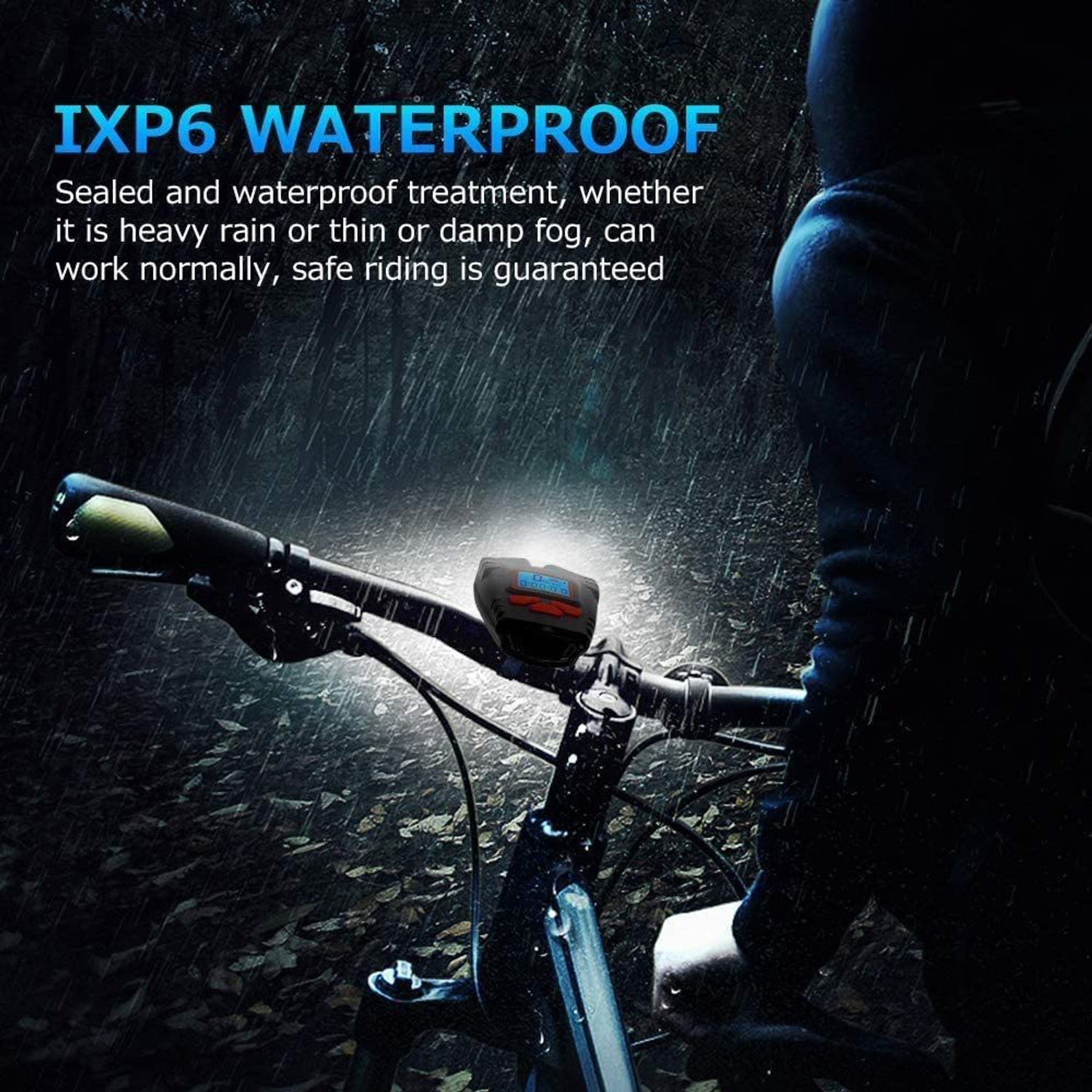 Image of Protos India.Net Bicycle Light Horn & Speedometer Computer USB Rechargeable Headlight 4 modes LED Front Light