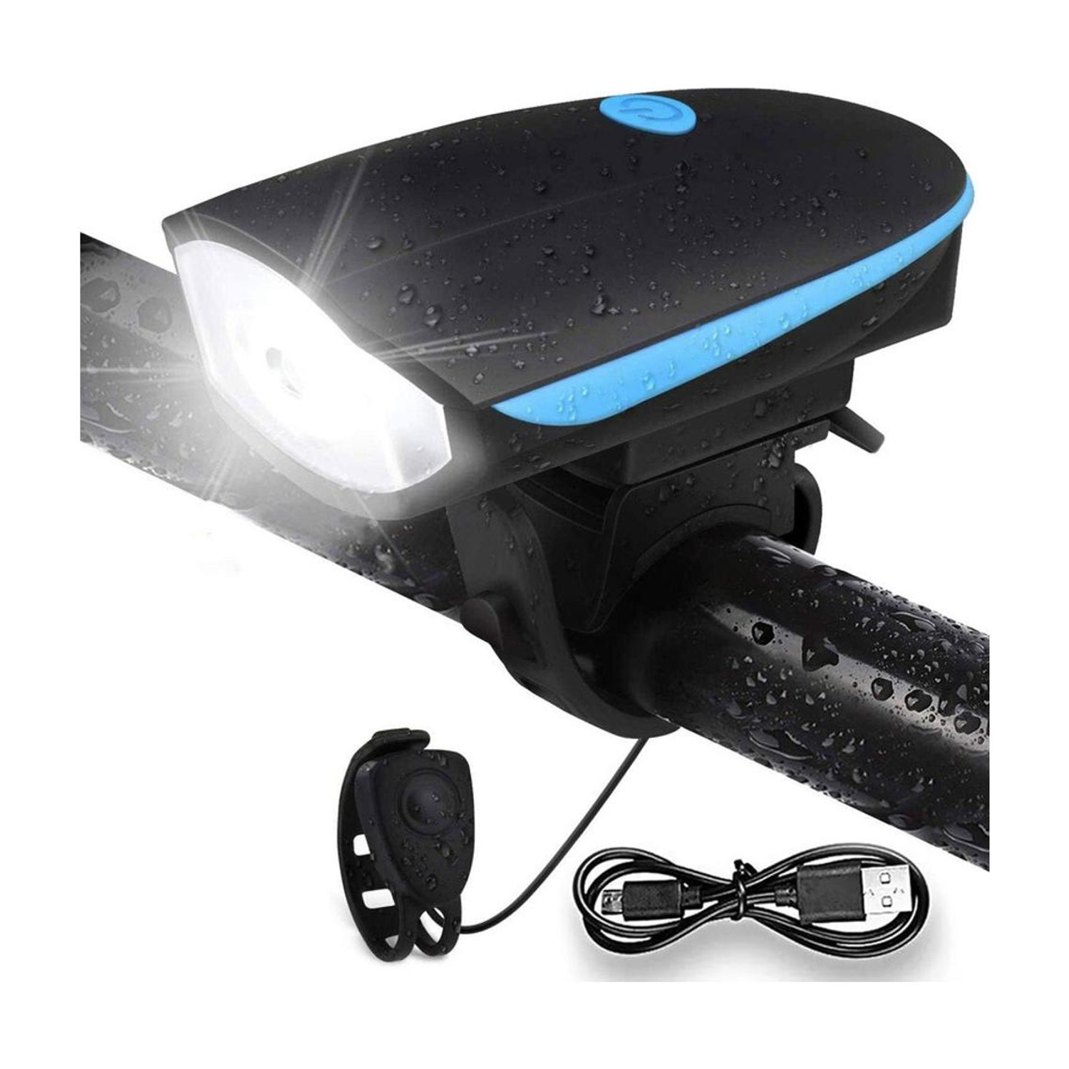Image of ETH Rechargeable Waterproof Cycle Light with Horn Cycle LED Front Light LED Front Light