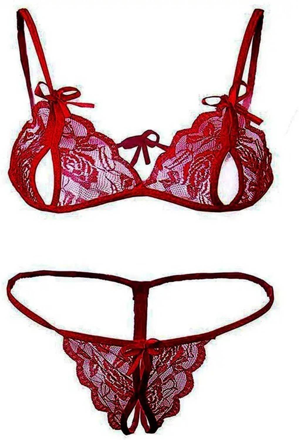 Orhan Fashion Women Everyday Non Padded Bra, Red