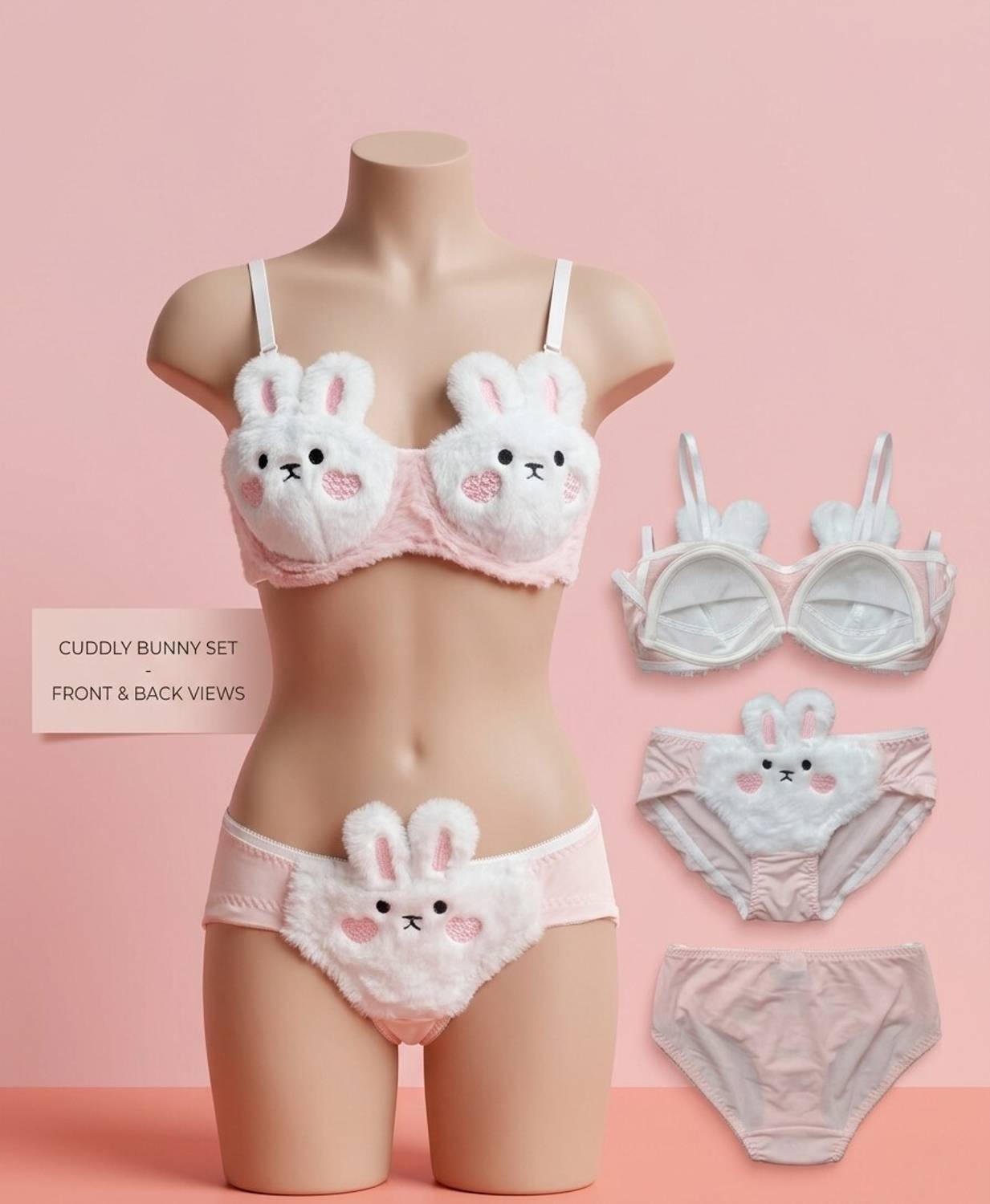 Modi Pink Lingerie Set - Image 2