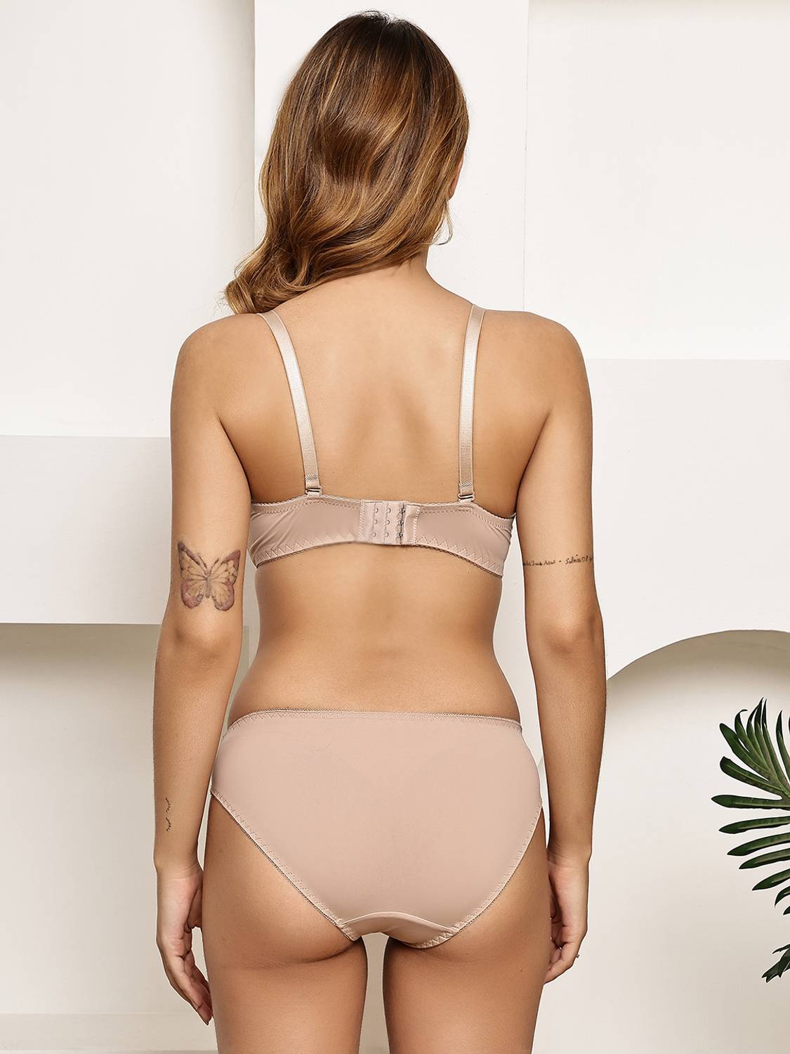 PrettyCat Beige Lingerie Set - Image 2