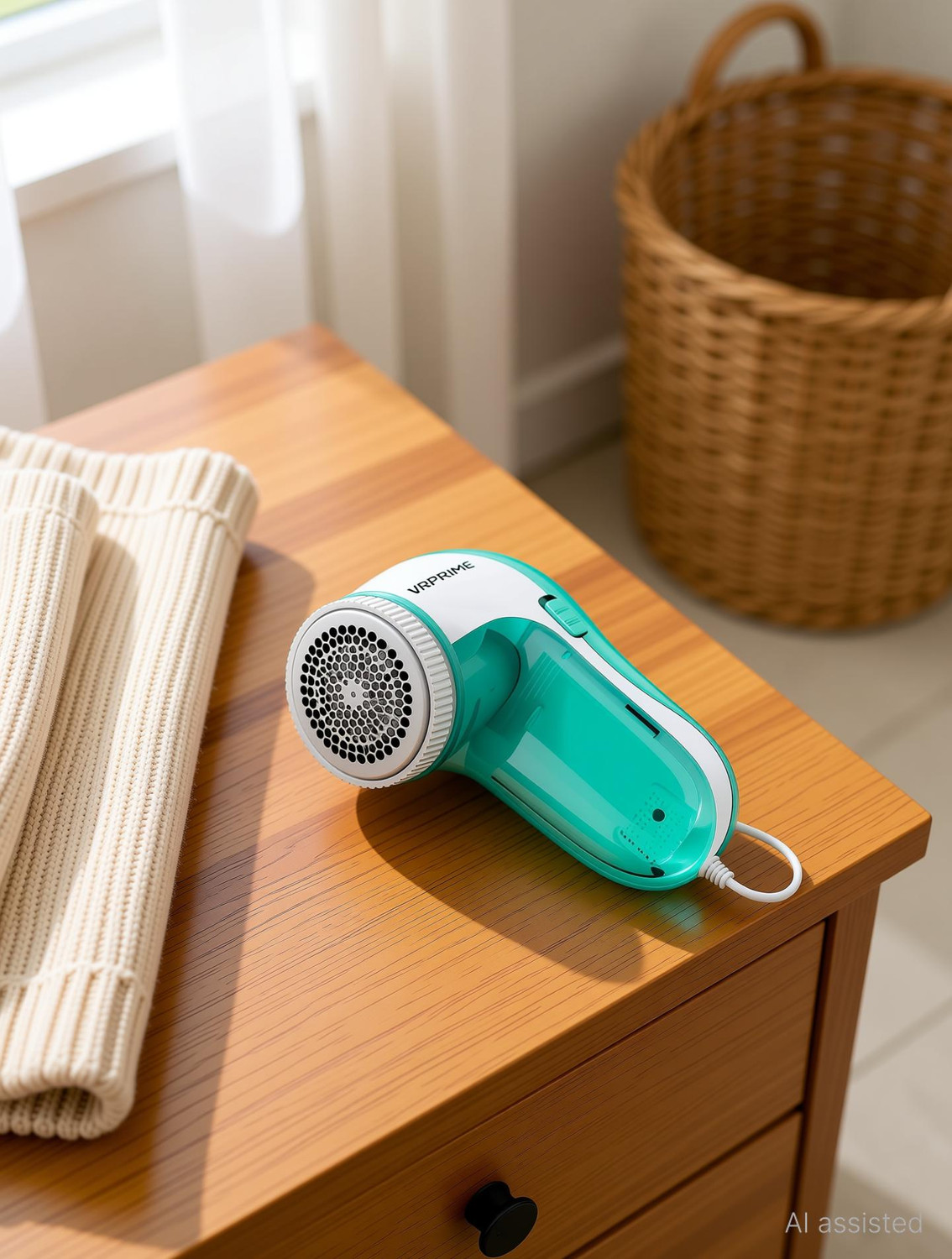 Image of VRPRIME Lint Remover Electric For Woolen Clothes, Sweaters, Blankets & Jackets USB Lint Roller