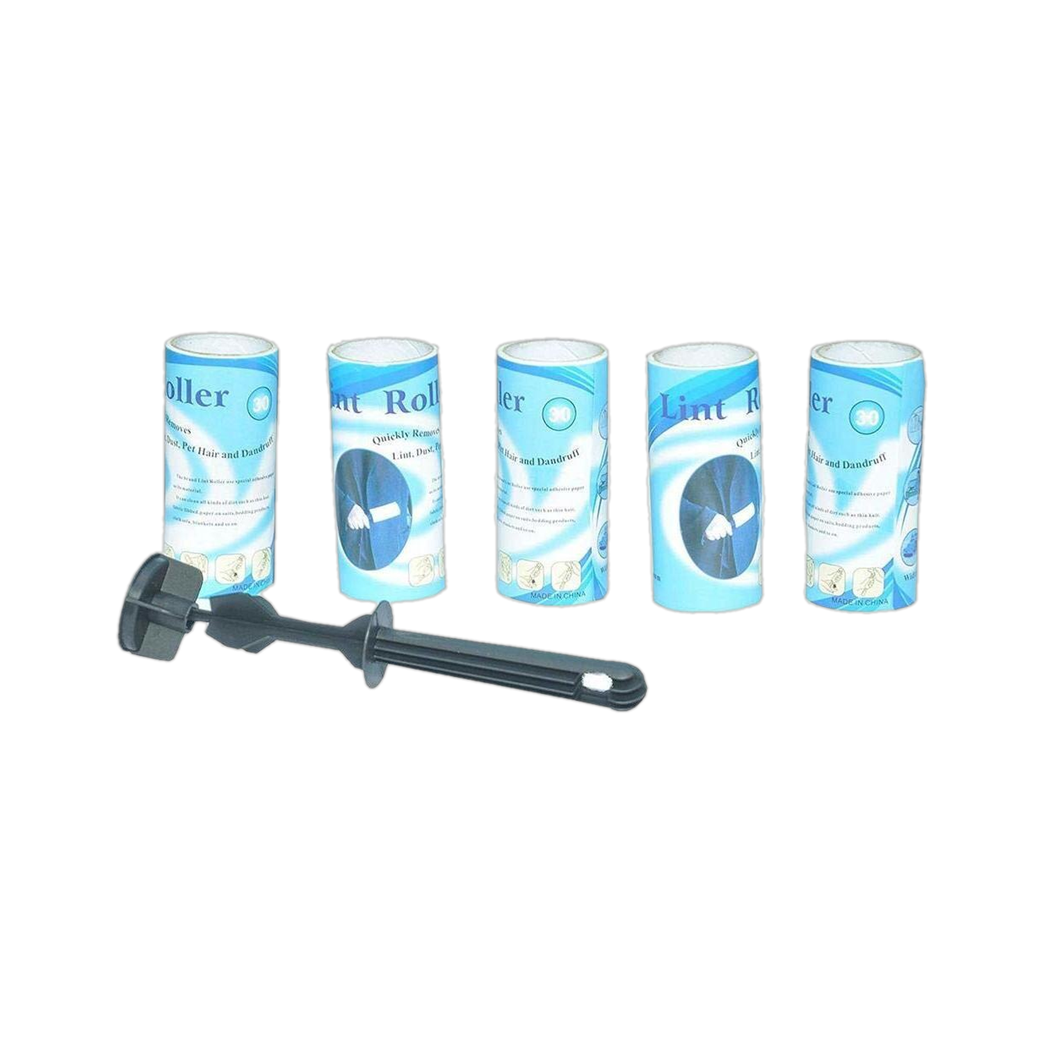 Bulfyss Sticky Lint Roller Hair Remover Cleaner Set of 5 Rolls 150 Sheets Lint Roller