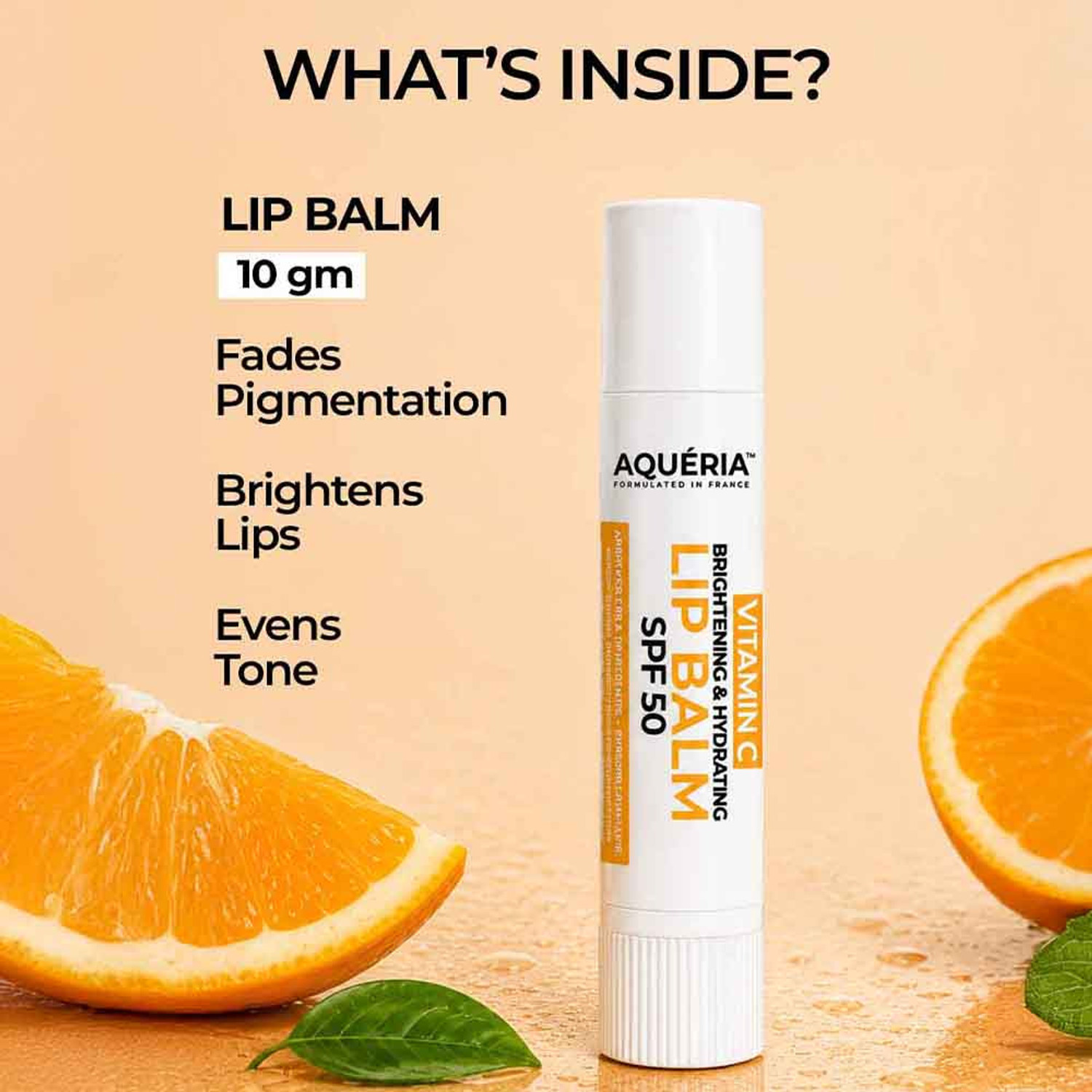 Image of Aqueria Brightening & Hydrating Lip Balm SPF 50 for Dark & Pigmented Lips Unflavoured