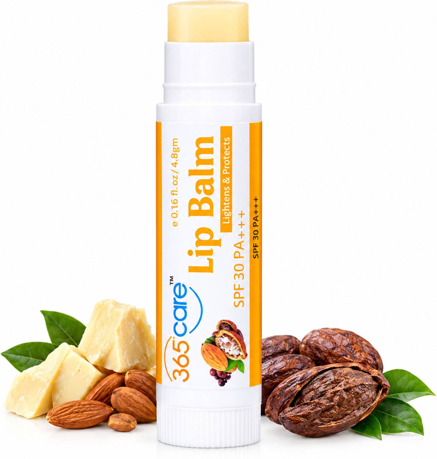 365Care Cocoa Butter Lip Balm SPF 30 PA+++ | Lightens Dark Lips | Sun Protection Cocoa Butter