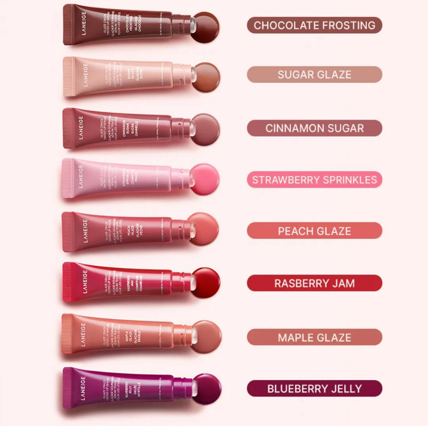 Image of Laneige Glaze Craze Tinted Lip Serum Raspberry Jam (IMPORTED) Raspberry Jam