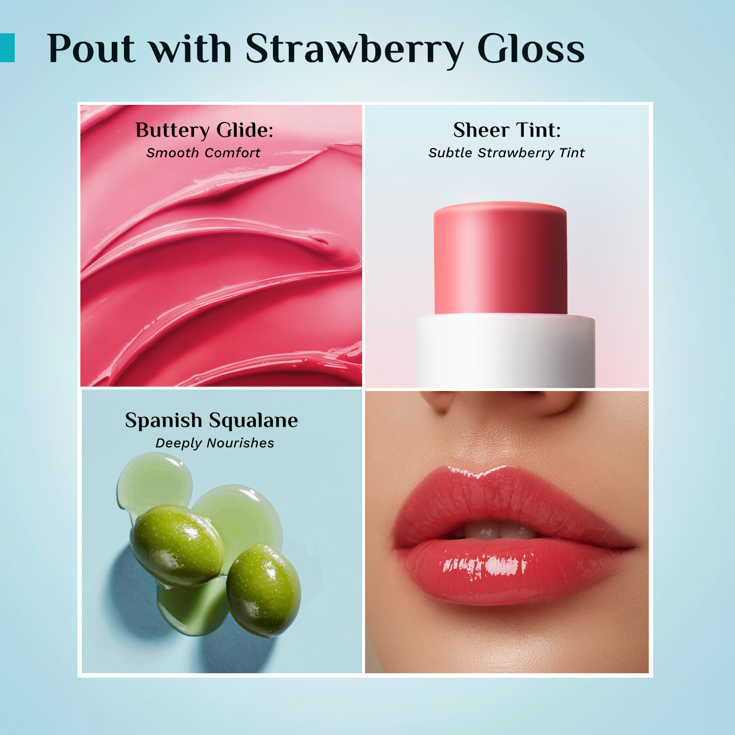 Image of Pilgrim Vitamin C Tinted Lip Balm with Spanish Squalane Strawberry