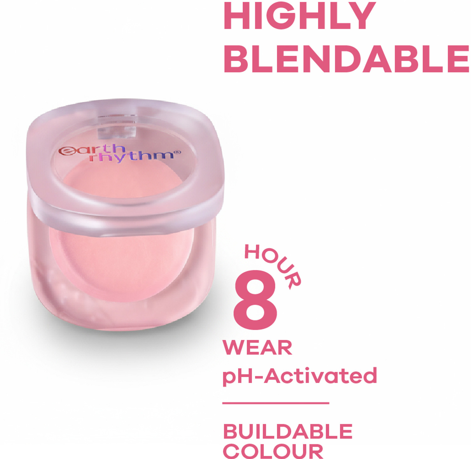 Image of Earth Rhythm Lip & Cheek Glass Tint with Vitamin E Long-lasting, Highly Blendable, Non Greasy pH Activated