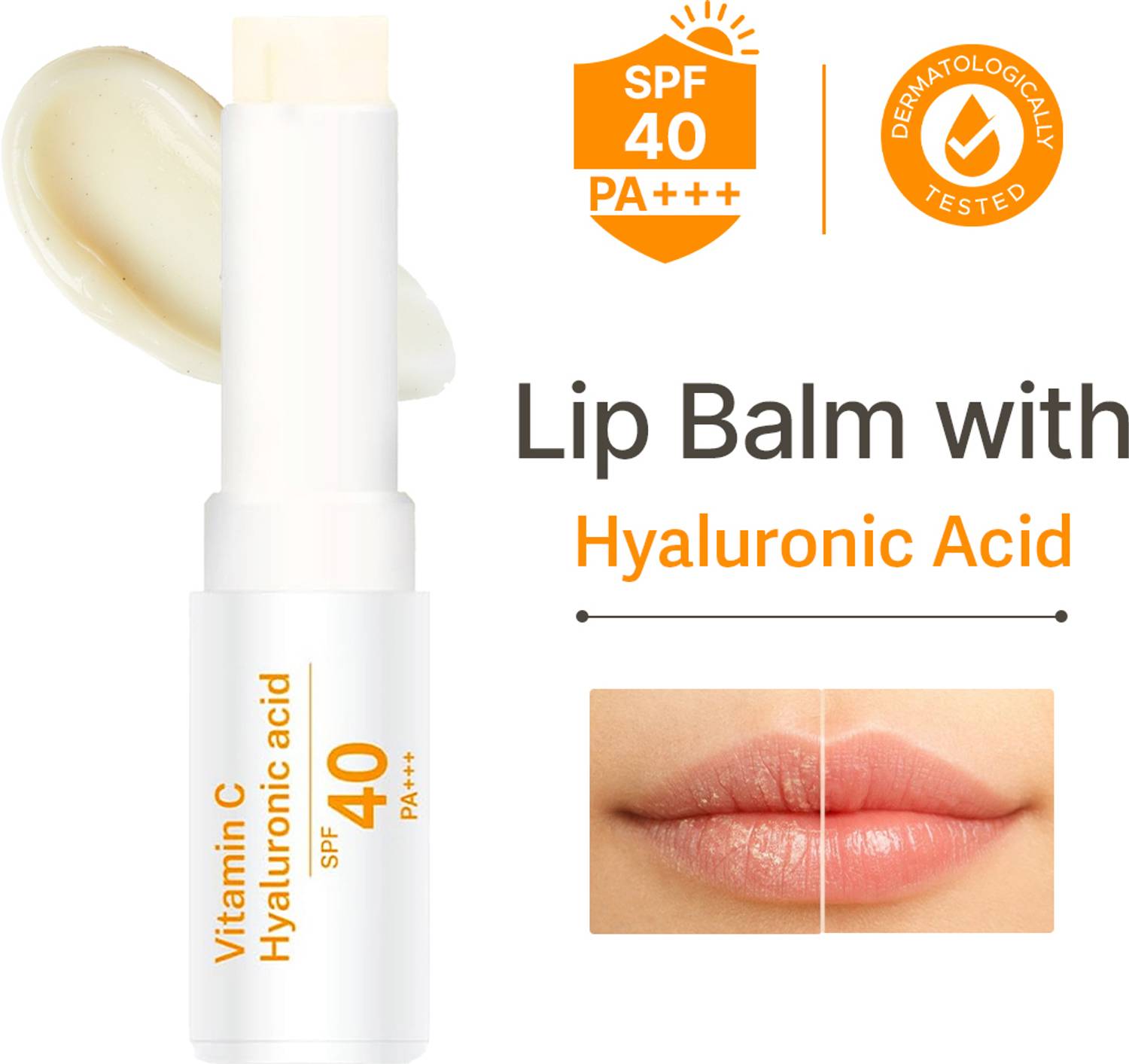 ALANNA Brightening Lip Balm SPF 40 PA+++ Dry, Dark & Pigmented Lips | Hyaluronic Acid Stick
