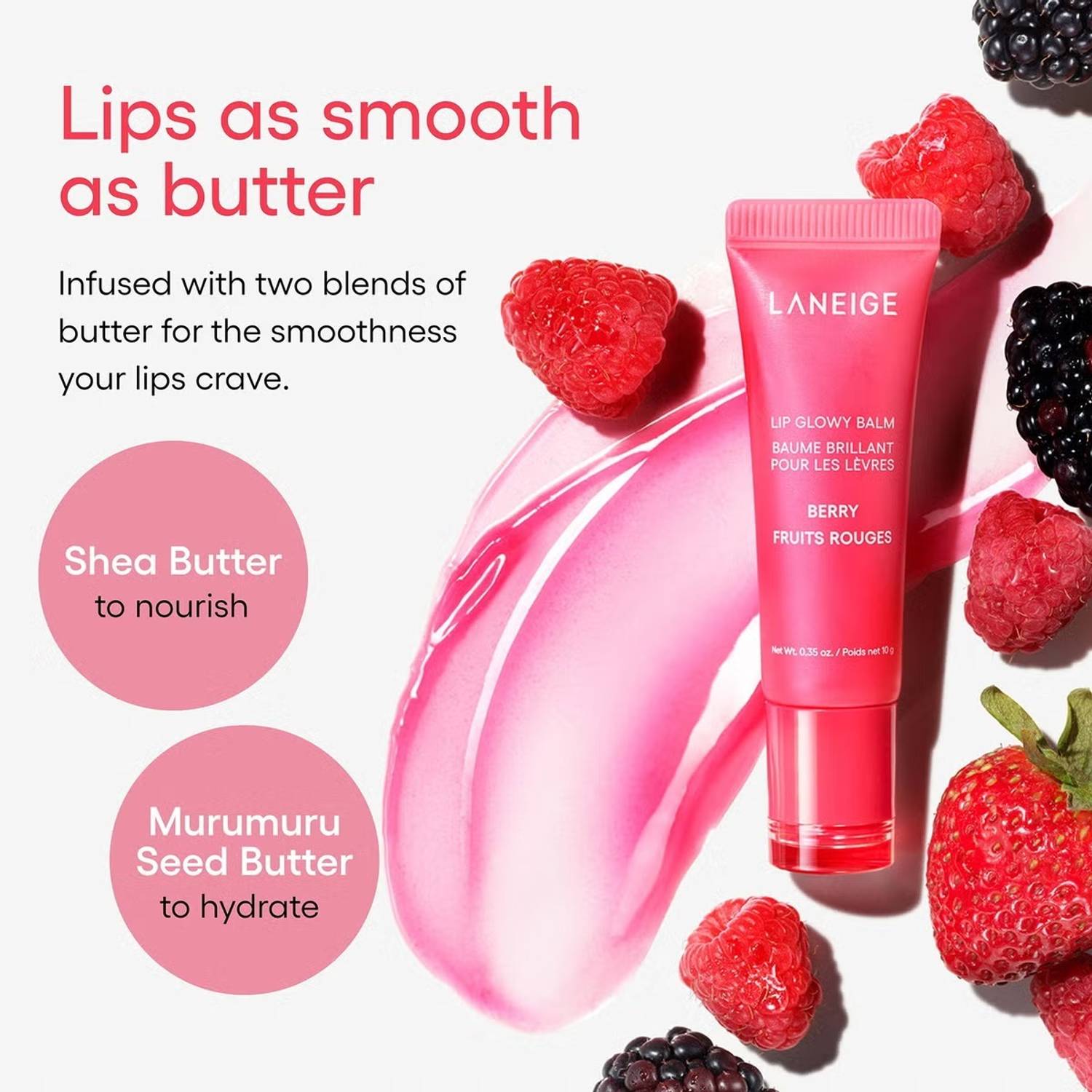 Laneige Lip Glowy Balm Berry 10g - Image 4