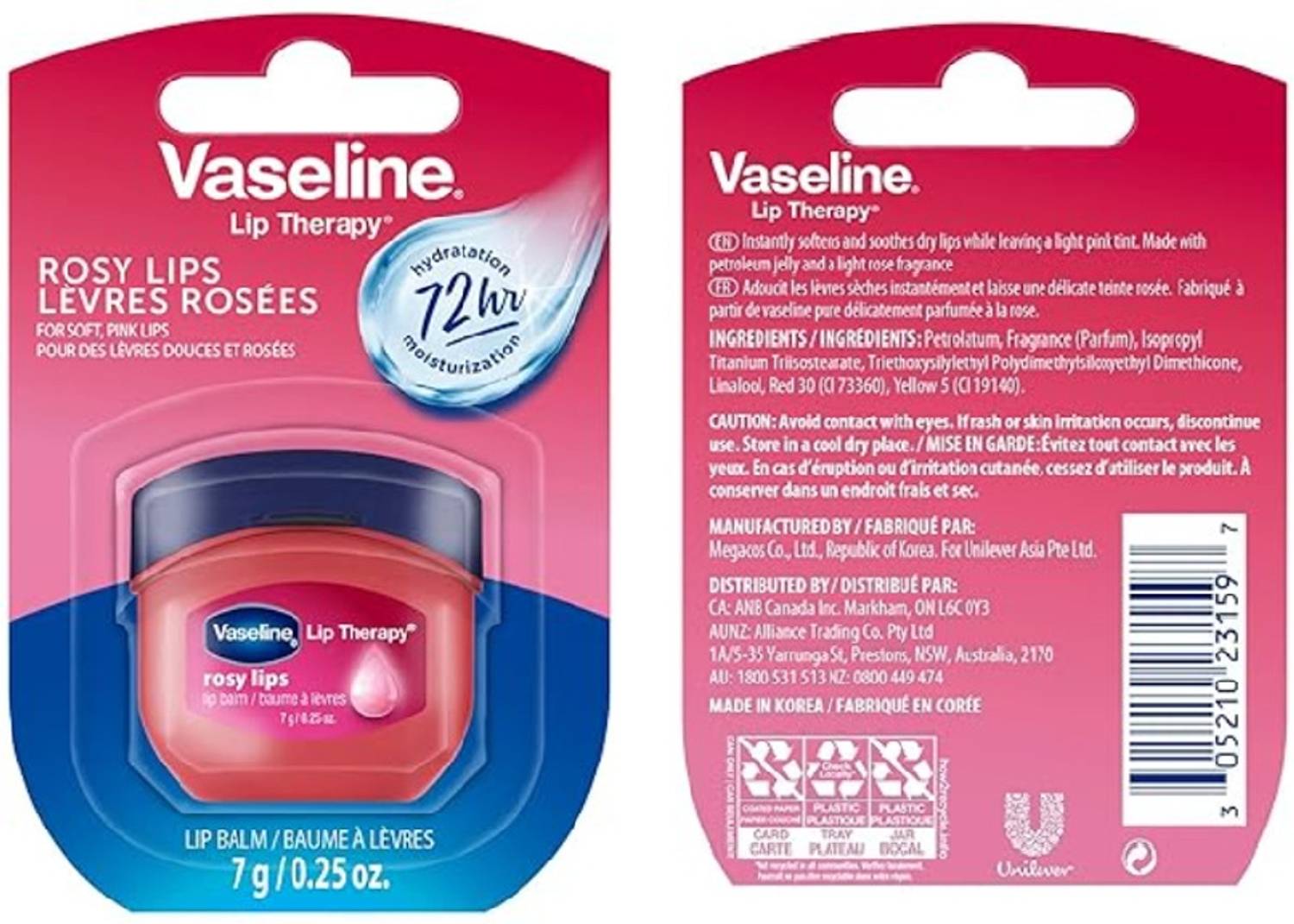 Vaseline Lip Therapy Rosy - Image 1