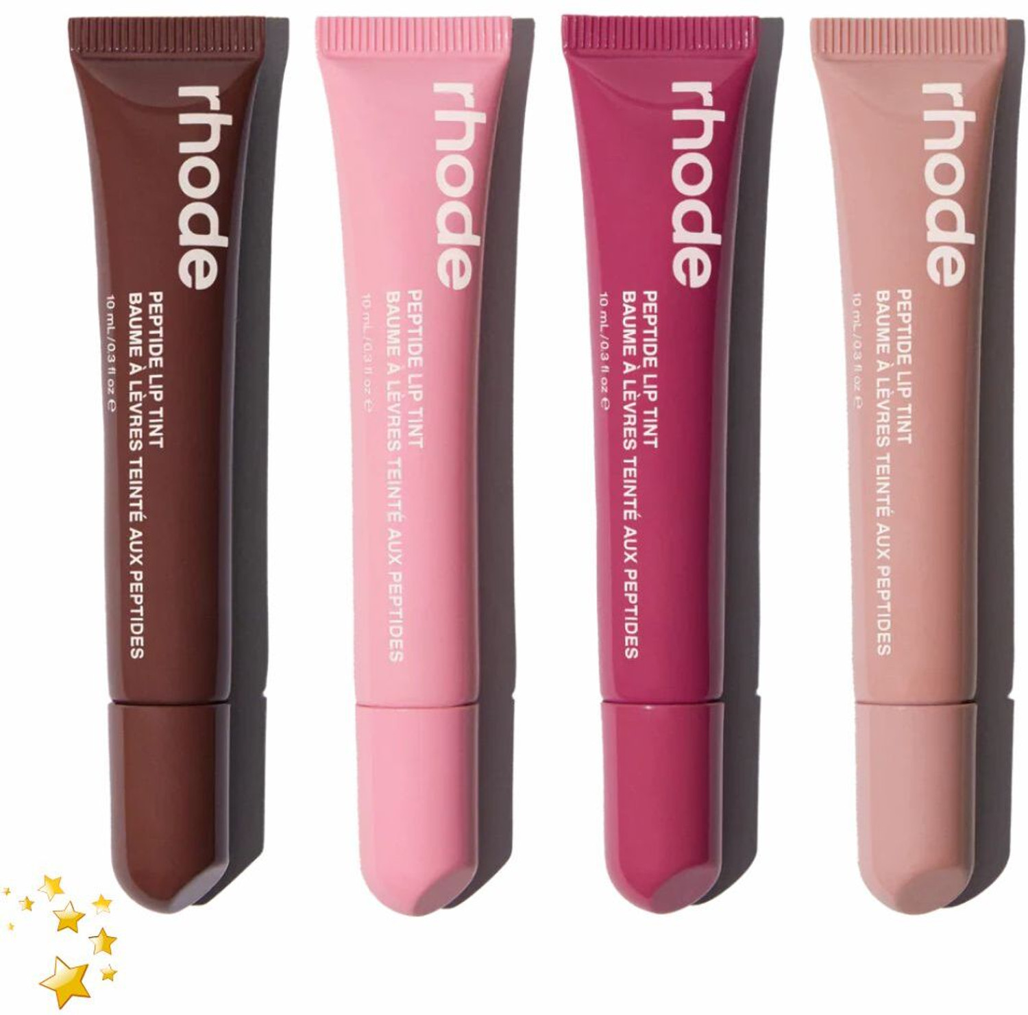 Image of Rhode Hydrating Peptide Lip Tint - Glossy Color for Soft, Smooth Lips Toast, Raspberry Jelly, Ribbon, Espresso