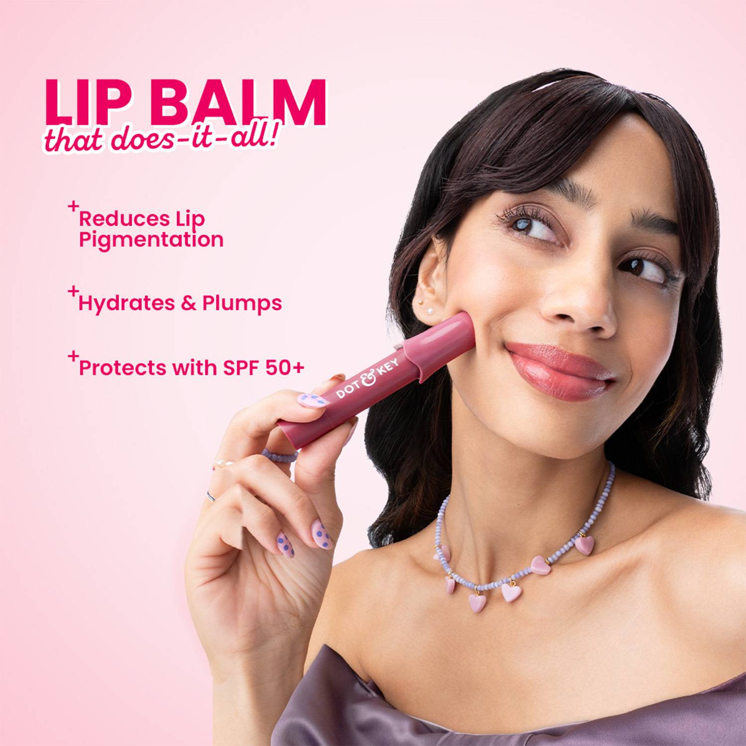 Dot & Key Meltie Lip Balm SPF 50+ Berry Crumble Berry - Image 4
