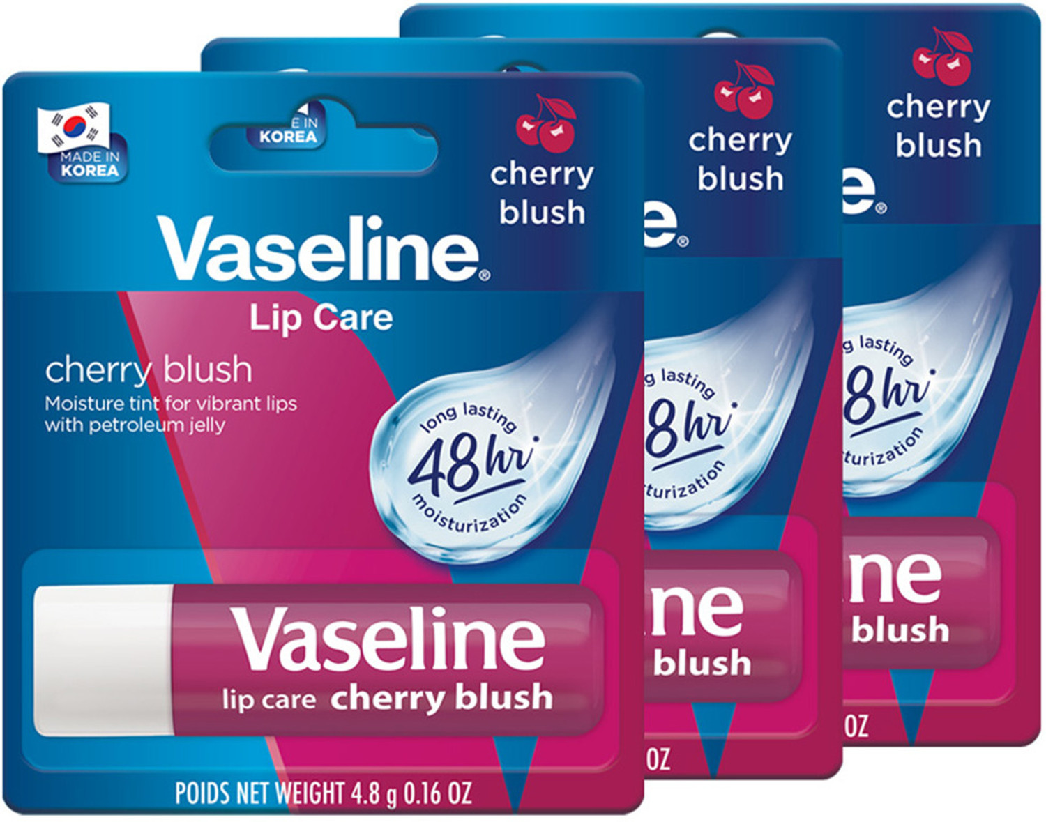 Image of Vaseline Lip Care Cherry Blush Tinted Lip Balm Stick Cherry