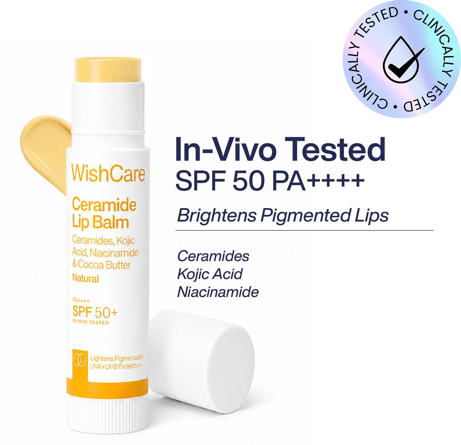 WishCare Ceramide Lip Balm SPF50 PA+++ - Image 1