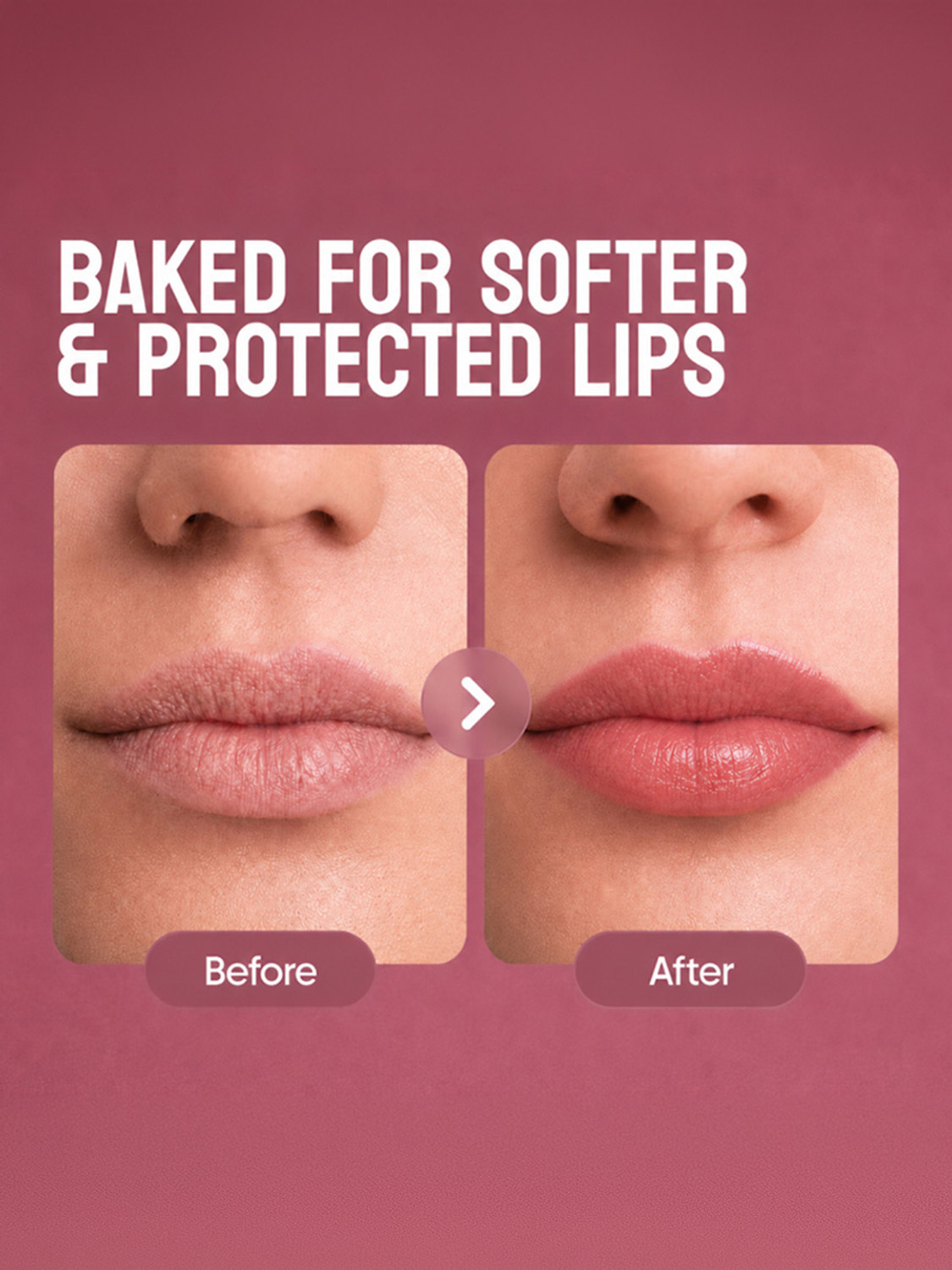 Image of BAKED BEAUTY Ultra Soft Tinted Lip Balm Stick SPF 50++ With Shea Butter Pigmented Lips Peach Please